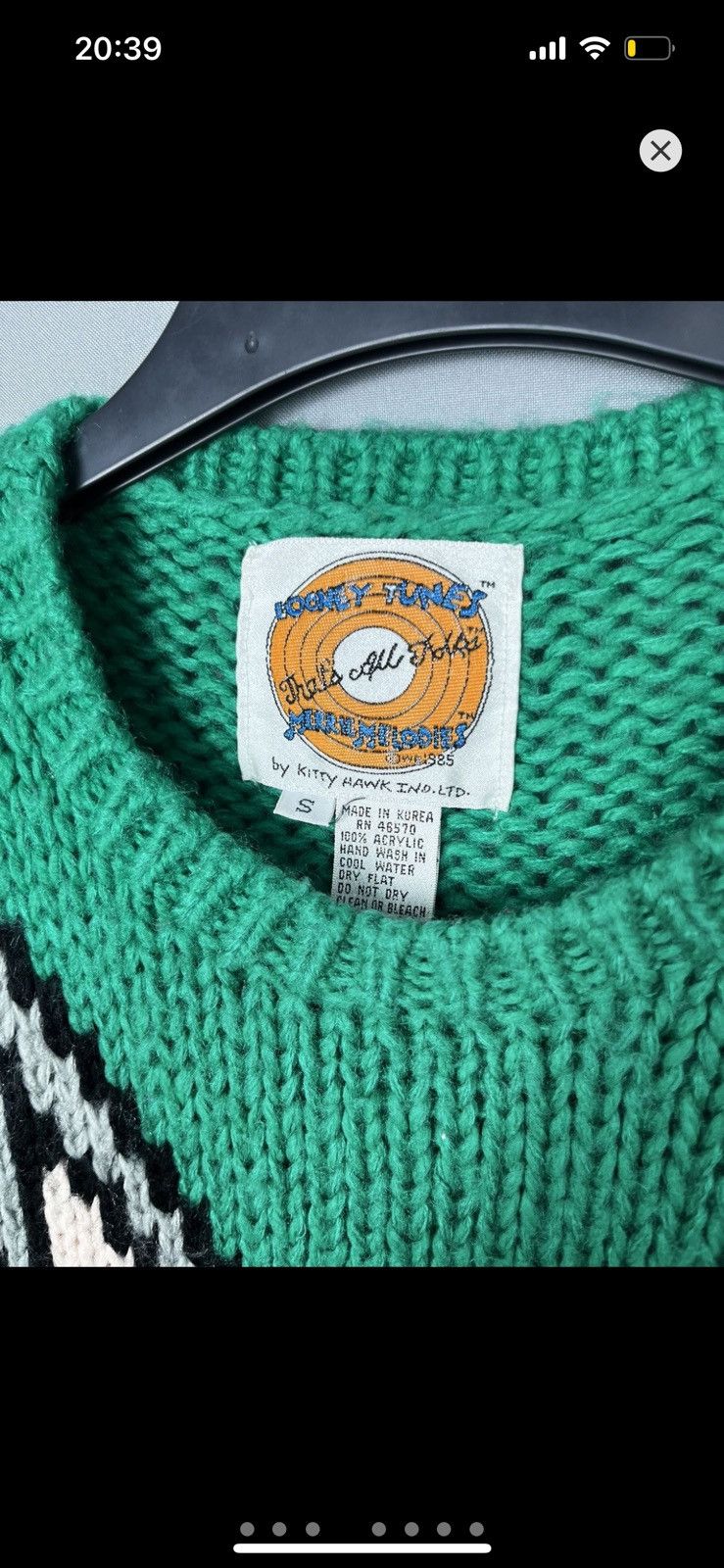Disney × Vintage Looney Tunes 1985 sweater big logo vintage Size US S / EU 44-46 / 1 - 4 Thumbnail