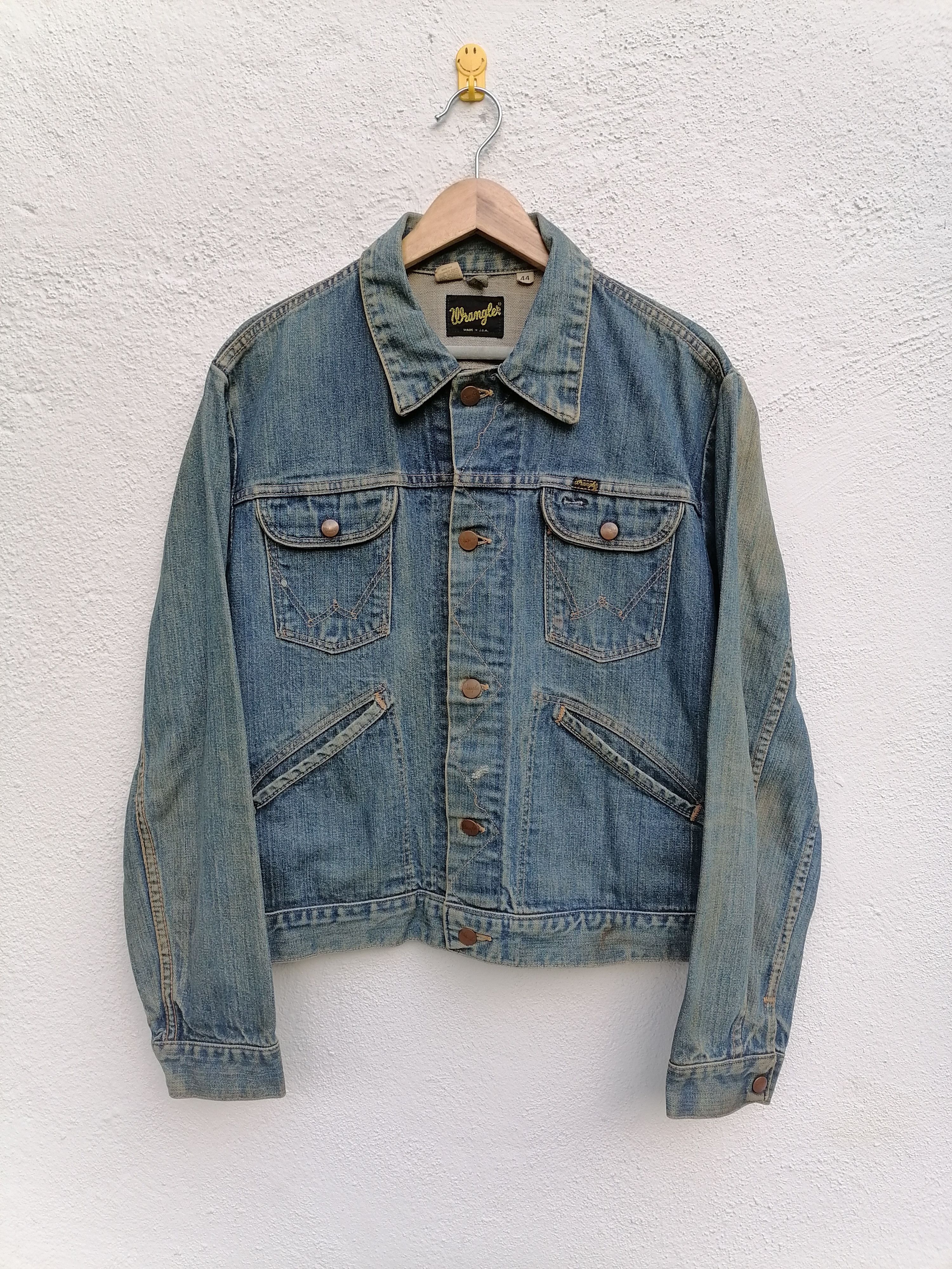 Vintage × Wrangler 74126NV 70s True Vintage Wrangler Navy
