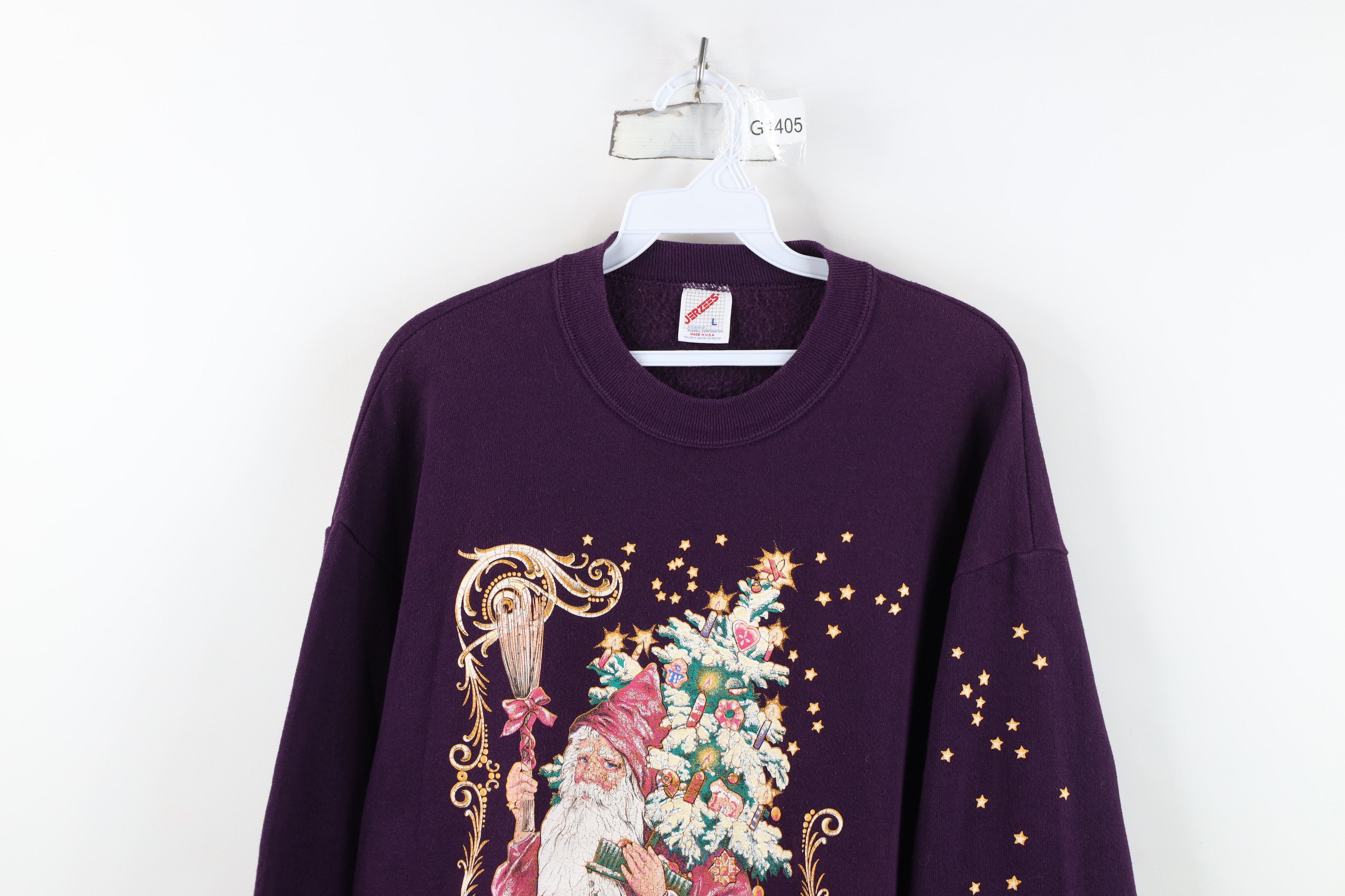Vintage Vintage 90s Streetwear Christmas Santa Claus Sweatshirt USA Size L / US 10 / IT 46 - 2 Thumbnail