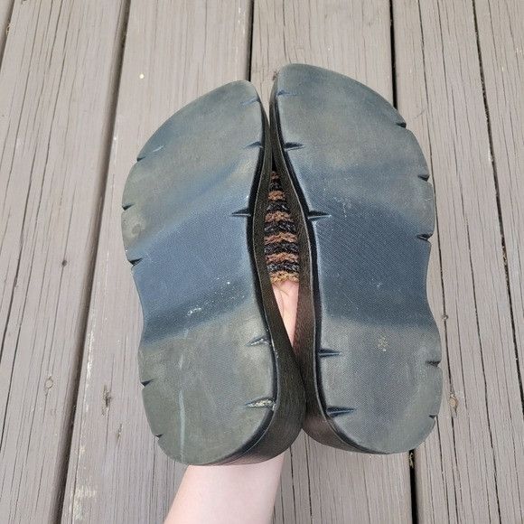Vintage Vintage 90s y2k Bratz Brown Leather Woven Chunky Wedge Platf Size US 8 / IT 38 - 5 Thumbnail