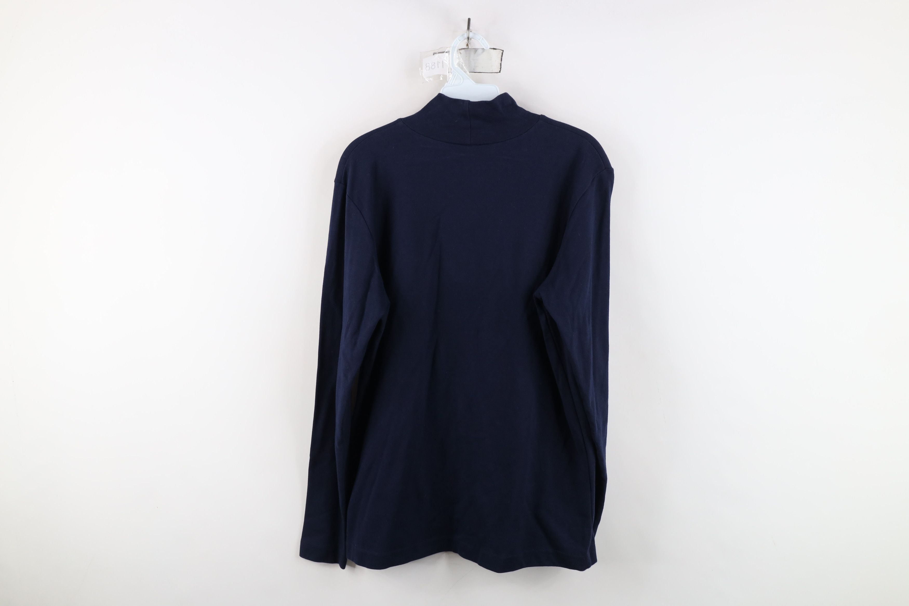 Vintage Vintage 90s University of Michigan Mock Neck T-Shirt USA Size US M / EU 48-50 / 2 - 11 Thumbnail