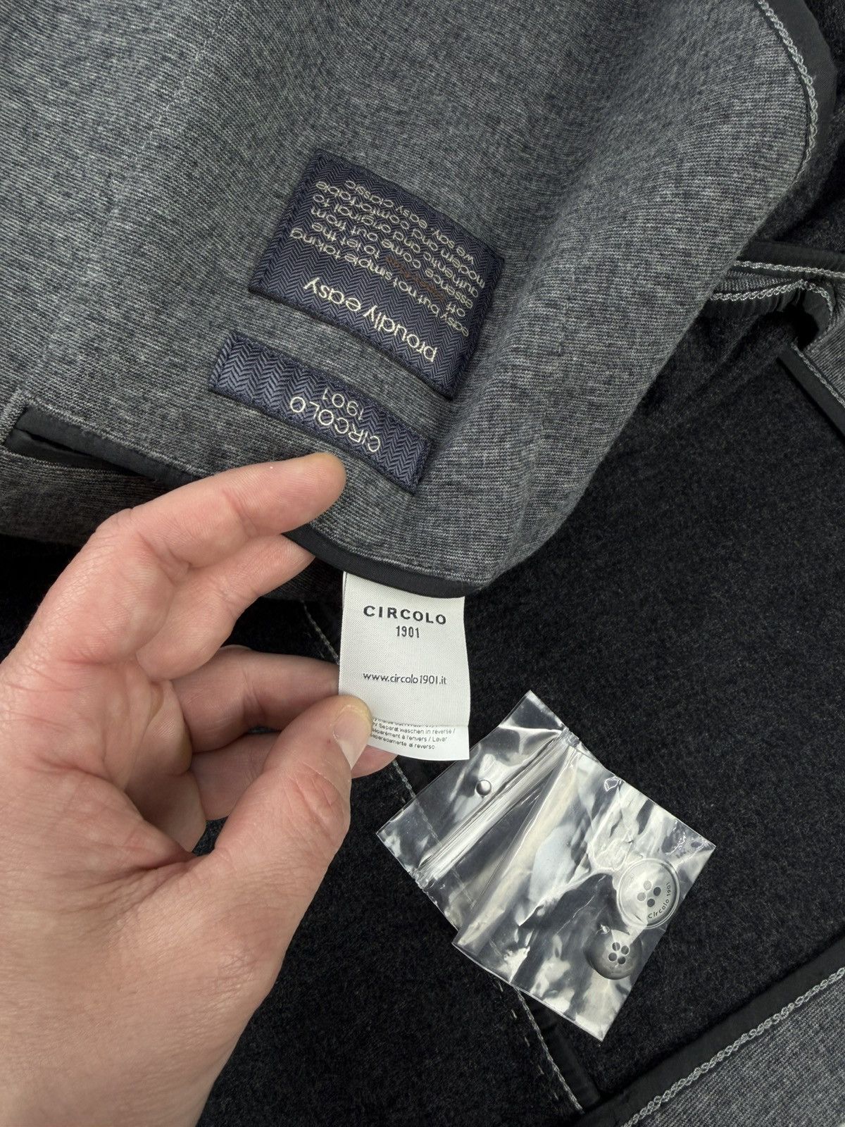 Circolo 1901 Circolo 1901 Grey Jersey Blazer Jacket Size 56 Size 46R - 11 Thumbnail
