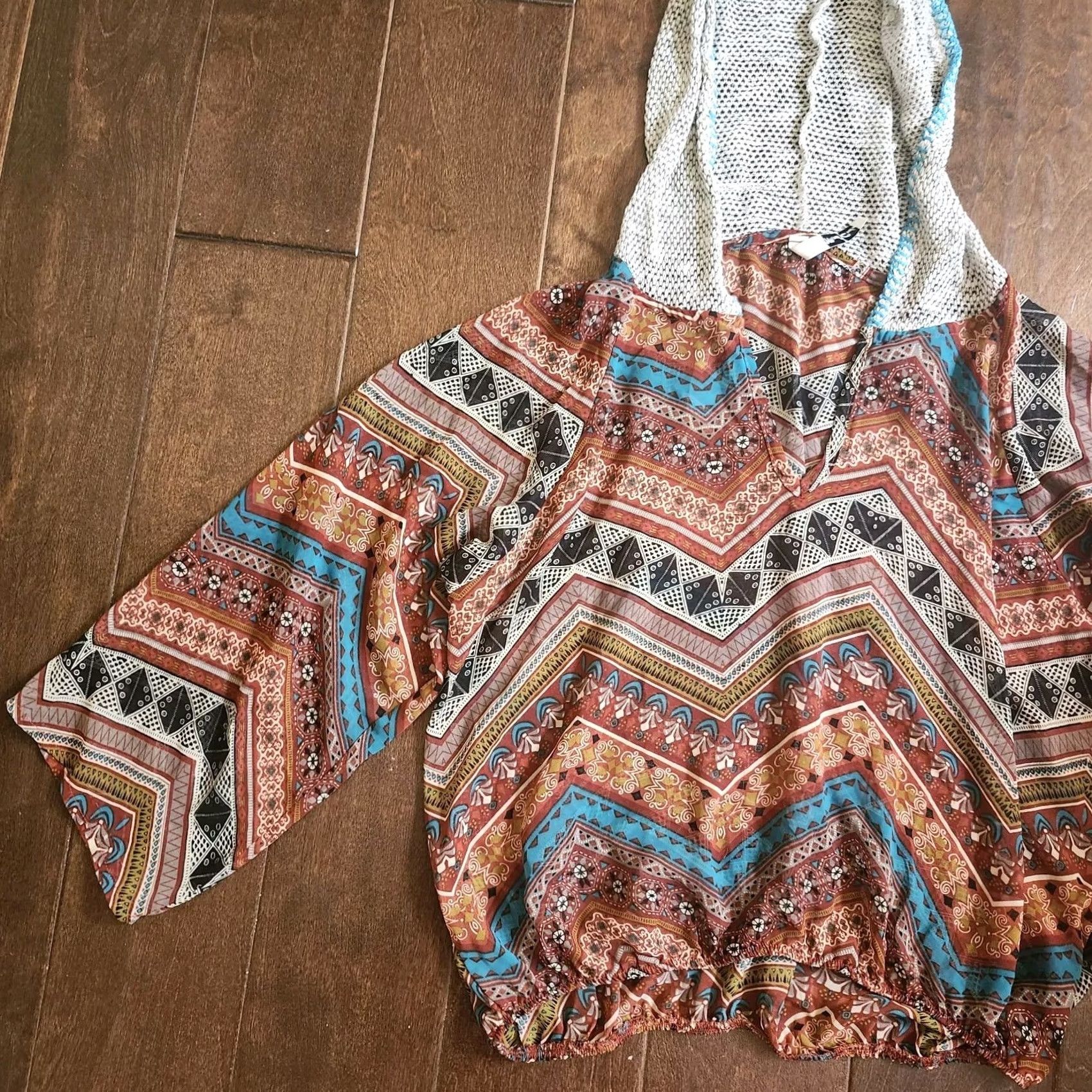 Vintage 2. Maximizing Search Visibility: "Mind Code" remains, emphasizing the brand. "Sheer" is a key descriptor. "Boho" indicates theme. "Small" Size S / US 4 / IT 40 - 3 Thumbnail