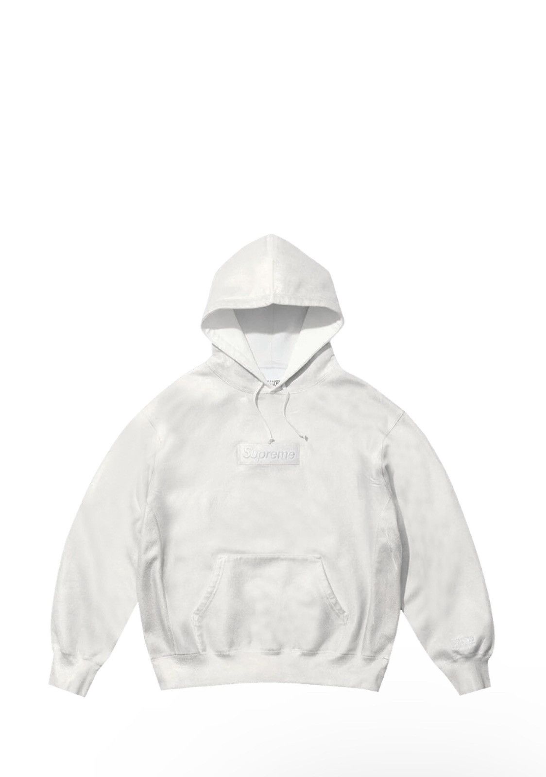Maison Margiela × Supreme MM6 Maison Margiela Foil Box Logo Hooded Sweatshirt Size US S / EU 44-46 / 1 - 1 Thumbnail