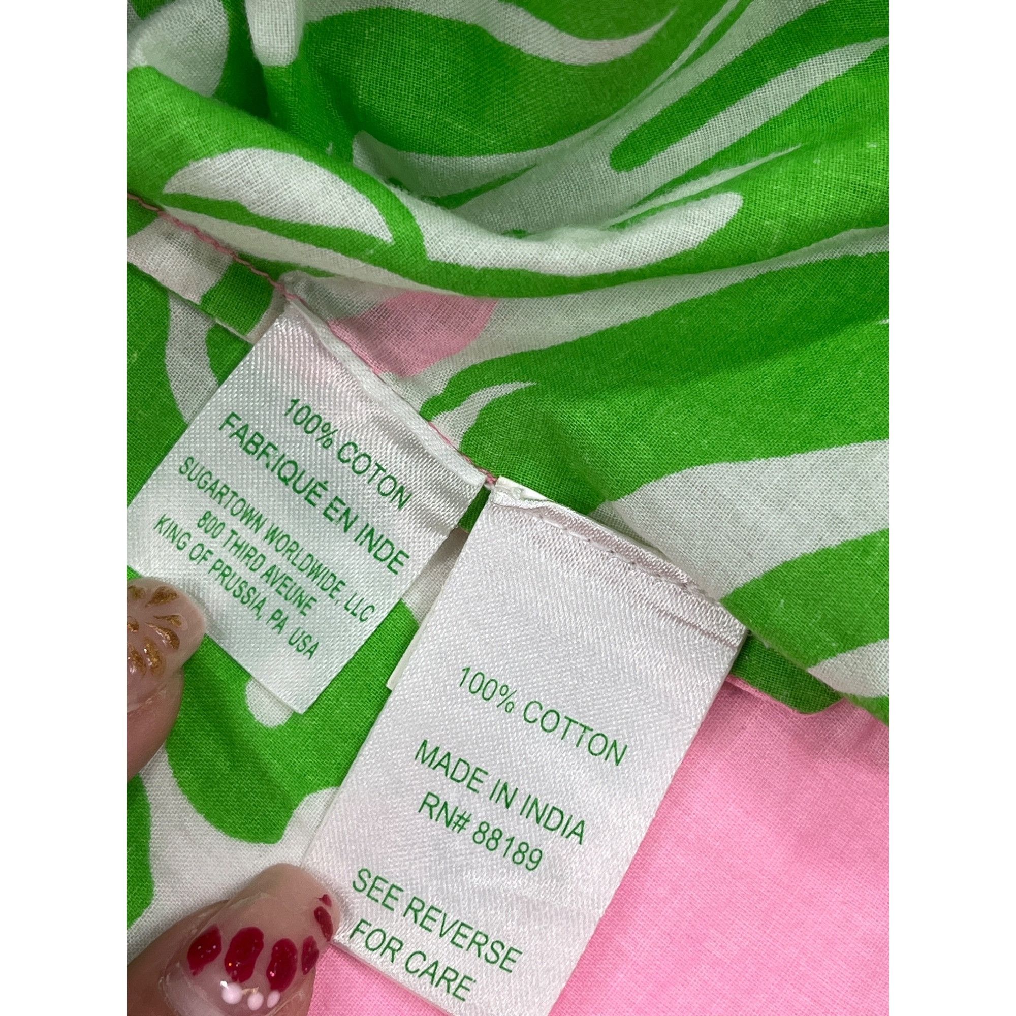 Lilly Pulitzer Lilly Pulitzer SKU 7934 Womens Pink Green Pineapple Print C Size S / US 4 / IT 40 - 10 Thumbnail