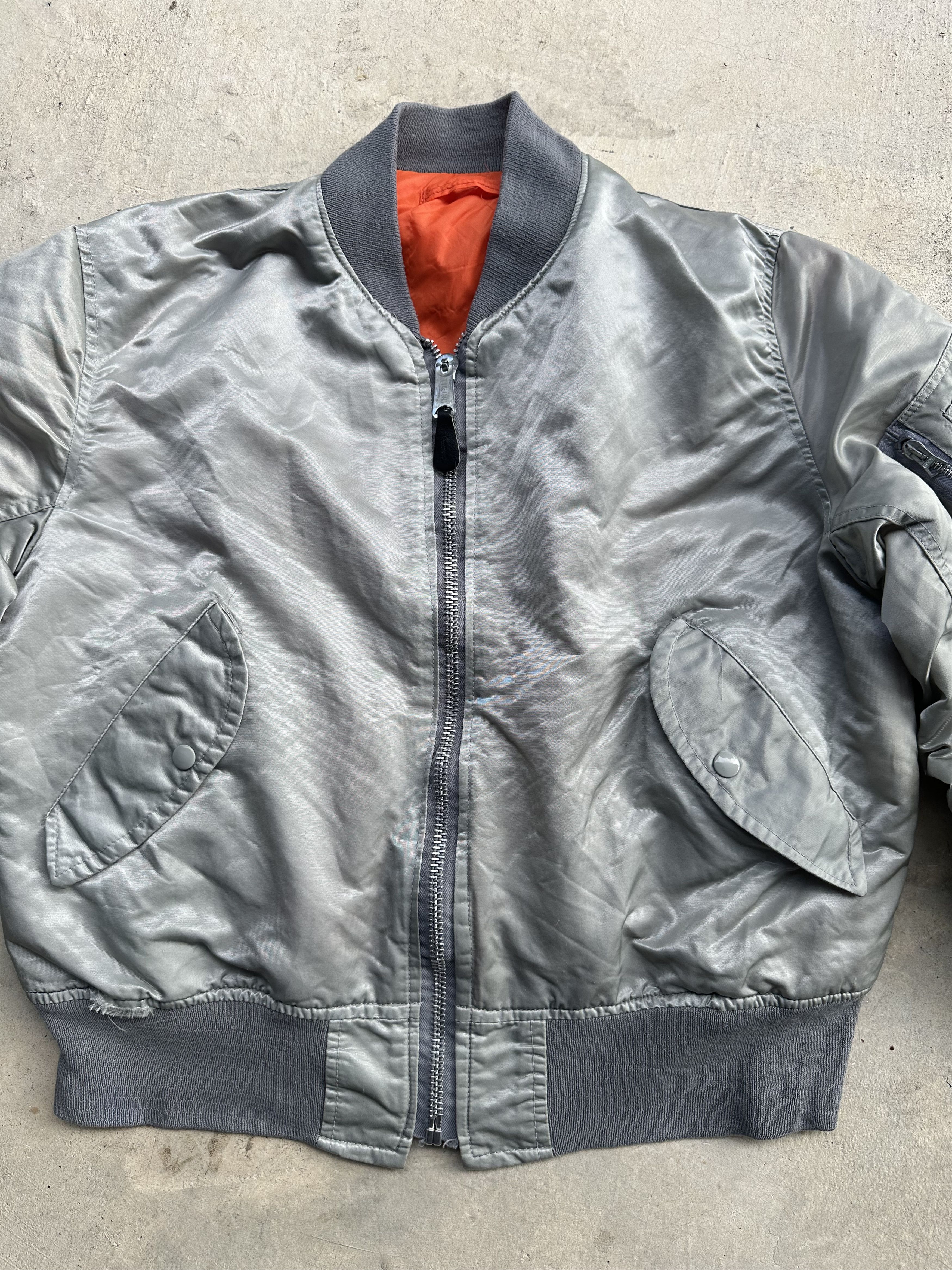 Vintage Vintage 90s MA-1 Reversible Bomber Flyer’s Jacket Size US M / EU 48-50 / 2 - 4 Thumbnail