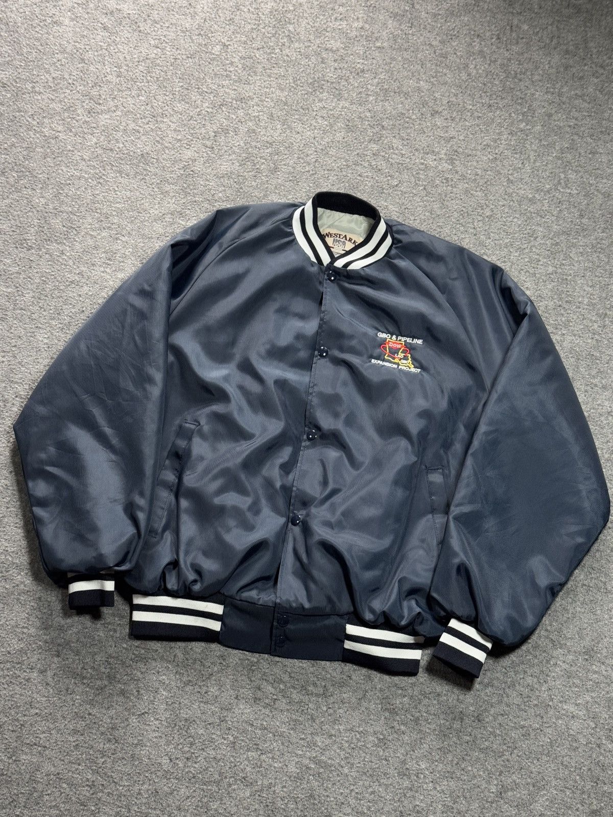 Vintage Vintage Baseball Bomber Jacket 90s made in USA workers quilt Size US L / EU 52-54 / 3 - 7 Thumbnail