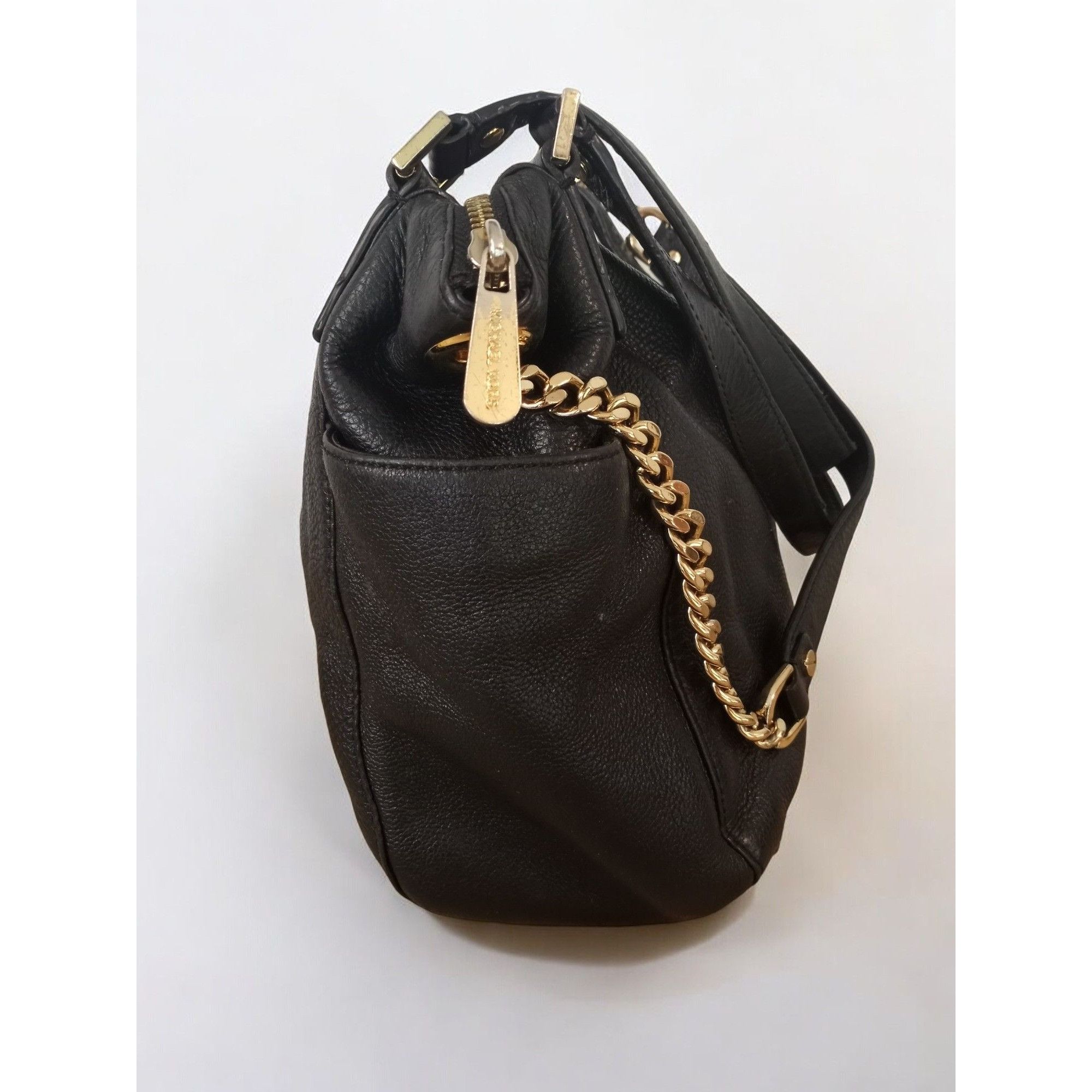 Michael Kors MICHAEL Michael Kors Leather Chandler Grained Leather Shou Size ONE SIZE - 4 Thumbnail