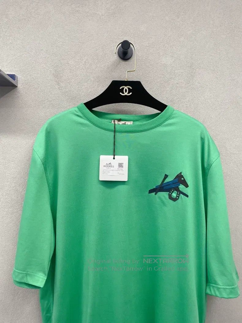 Hermes Hermes Short Sleeve T-Shirt, Flesh Green Size US M / EU 48-50 / 2 - 4 Thumbnail