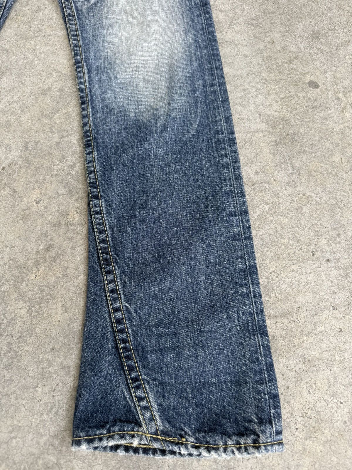 If Six Was Nine Japanese Rodeo Crowns Flared Jeans Distressed Size US 32 / EU 48 - 7 Thumbnail