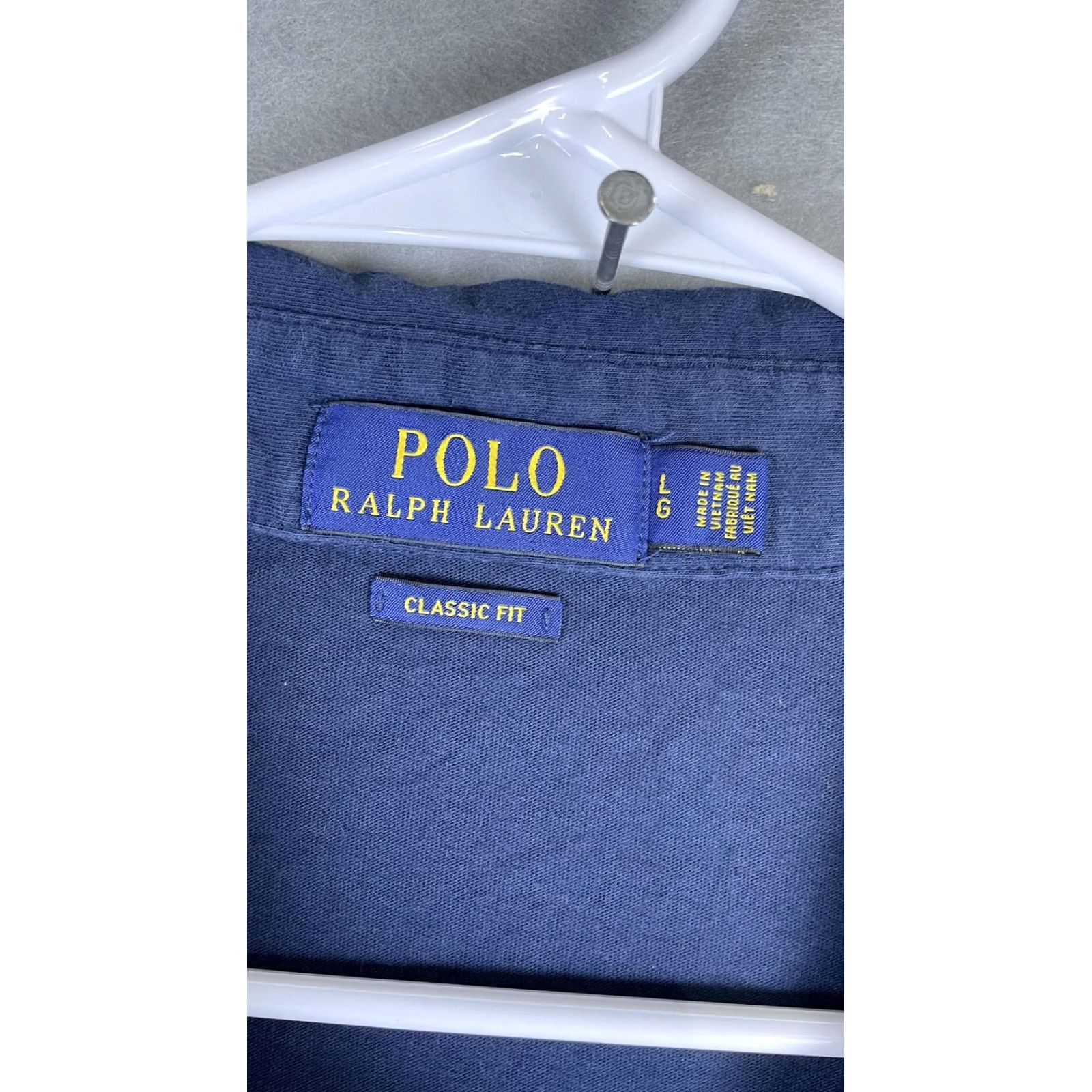 Polo Ralph Lauren Polo Ralph Lauren Polo Shirt Mens Large Blue Solid Pocket Pony Logo Short Sleeve Size US L / EU 52-54 / 3 - 3 Thumbnail