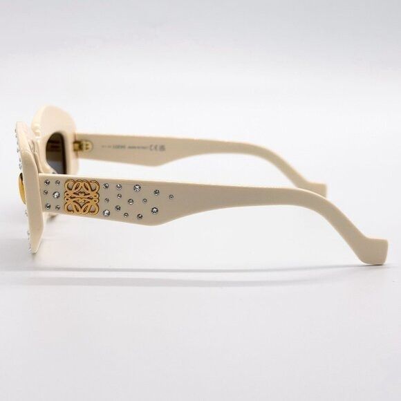 Loewe NEW LOEWE SUNGLASSES LW4114IS 25E IVORY WOMEN EYEWEAR Size ONE SIZE - 7 Thumbnail