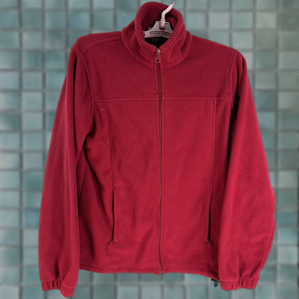 Vintage Natural Reflections Full Zip Fleece Sweatshirt Woman's Size Red Size M / US 6-8 / IT 42-44 - 1 Thumbnail