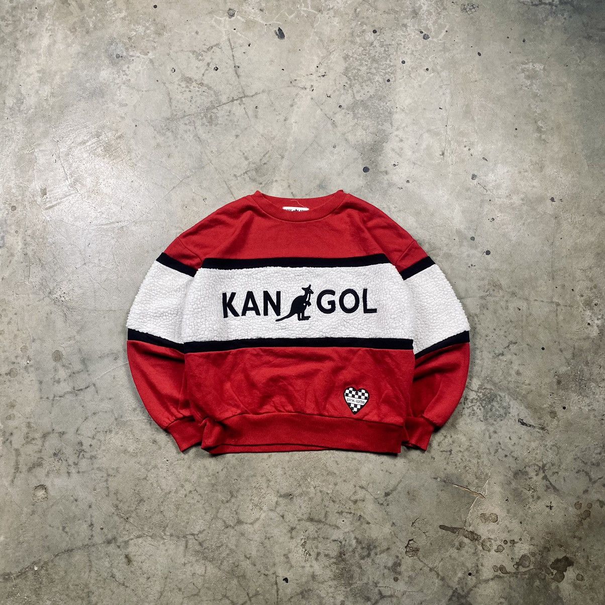 Japanese Brand × Kangol Kangol x Pink Latte Sherpa Boxy Crewneck Size S / US 4 / IT 40 - 1 Thumbnail