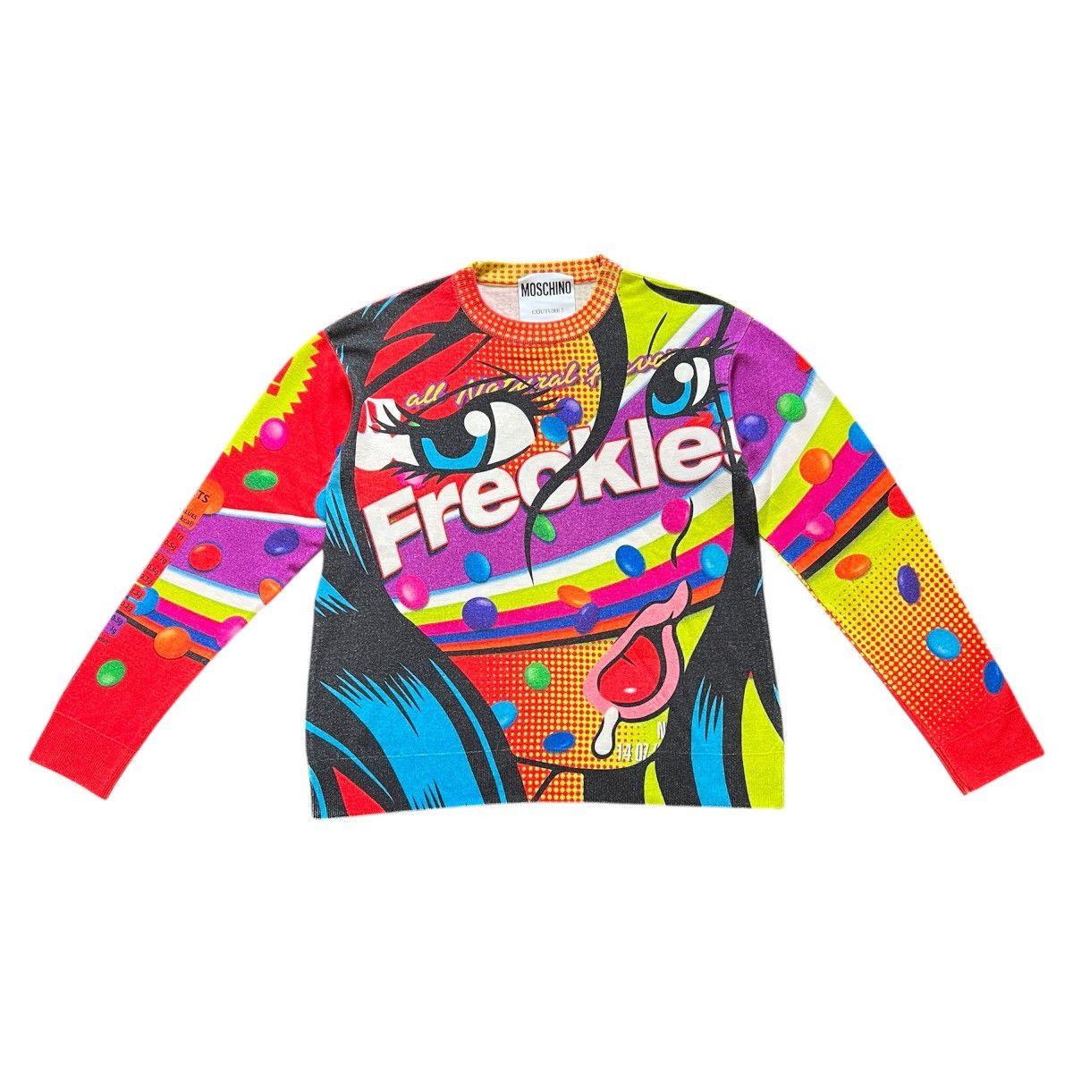 Moschino MOSCHINO FRECKLES SWEATER JUMPER PRINT by jeremy scott candy Size US M / EU 48-50 / 2 - 3 Thumbnail