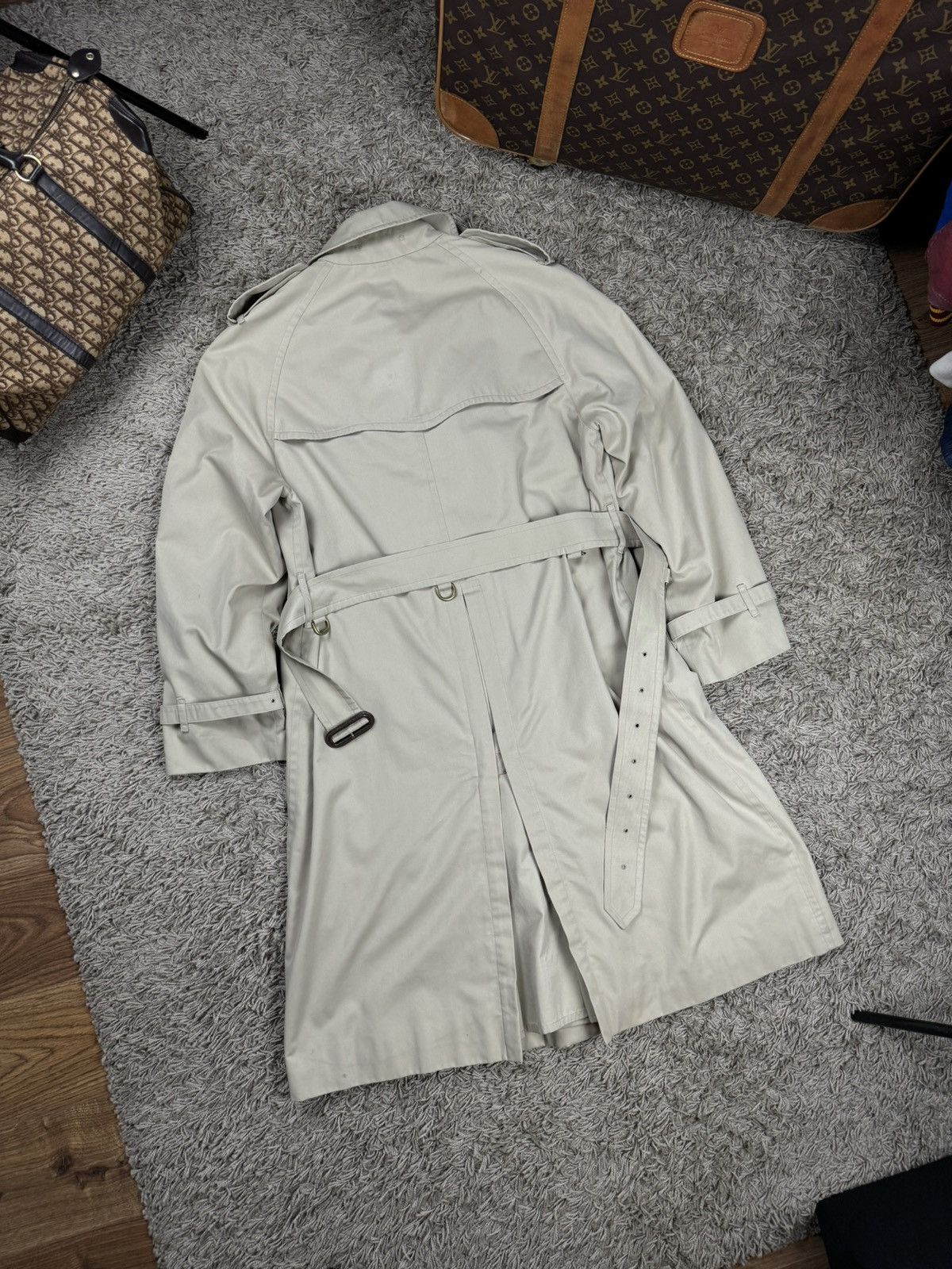 Burberry × Vintage Vintage trench coat Burberry original luxury streetwear item Size L / US 10 / IT 46 - 3 Thumbnail