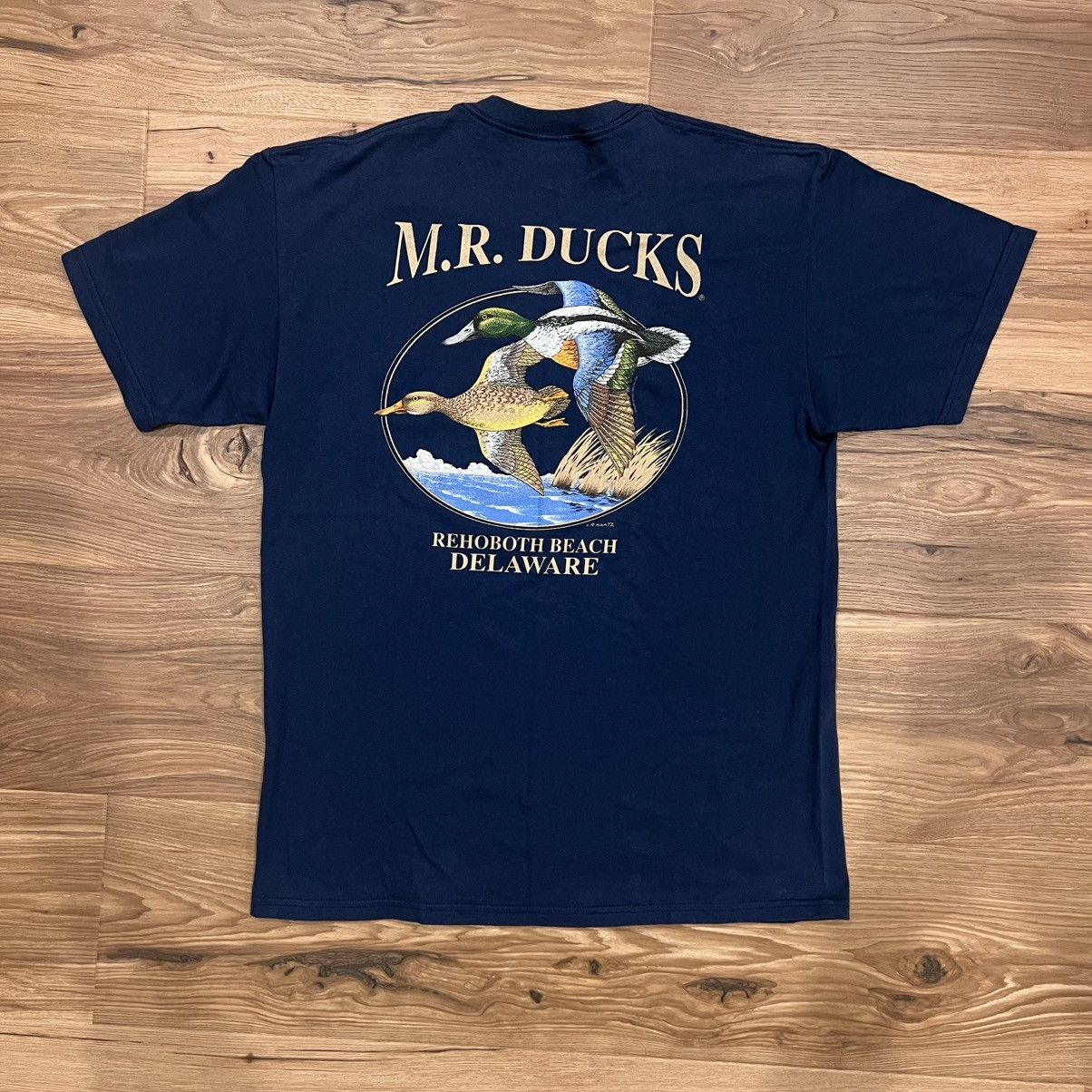 Other Vintage MR Ducks Rehoboth Beach Delaware T Shirt Blue Large Size US L / EU 52-54 / 3 - 1 Thumbnail