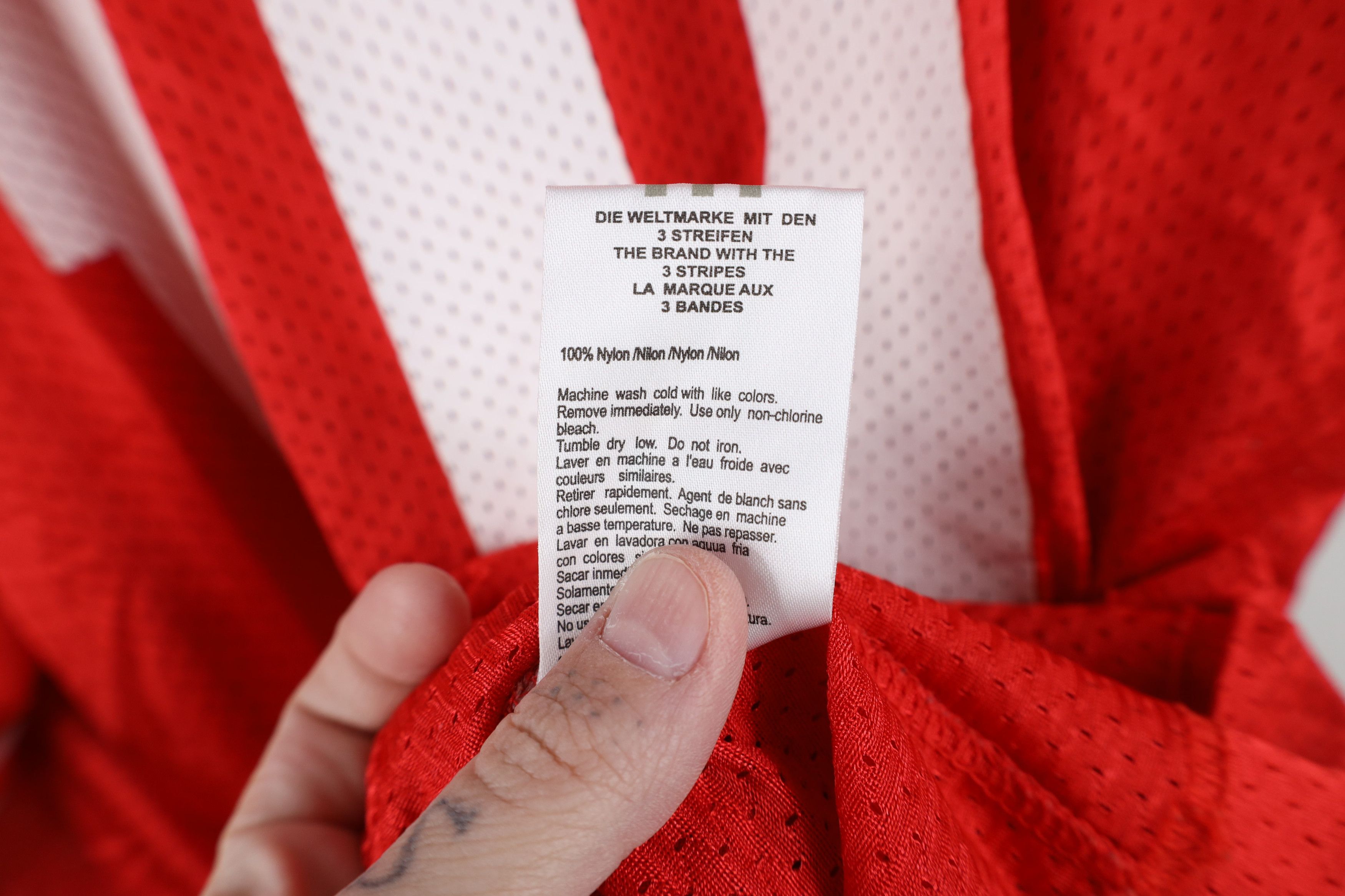 Adidas Vintage 90s Adidas University Football Jersey Red #10 Size US XXL / EU 58 / 5 - 11 Thumbnail