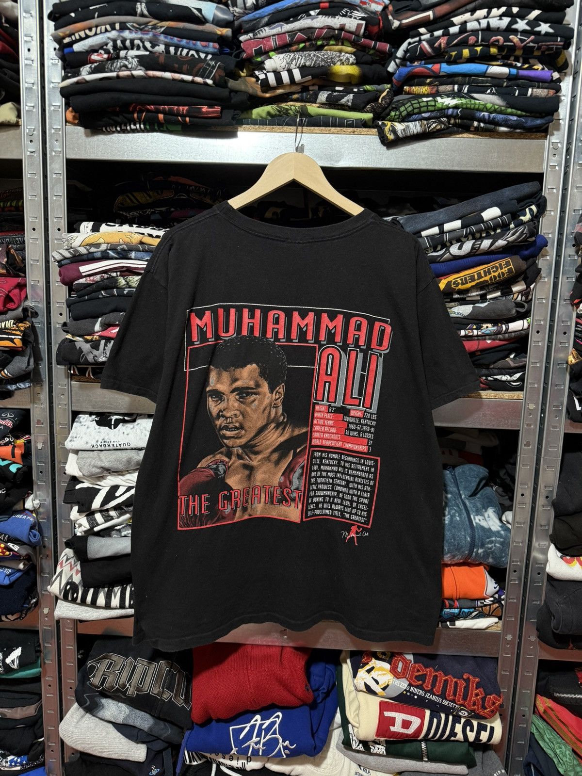 Nutmeg Vintage 1990’s Nutmeg Muhammad Ali Boving T-Shirt Y2K Hype Size US XXL / EU 58 / 5 - 2 Thumbnail