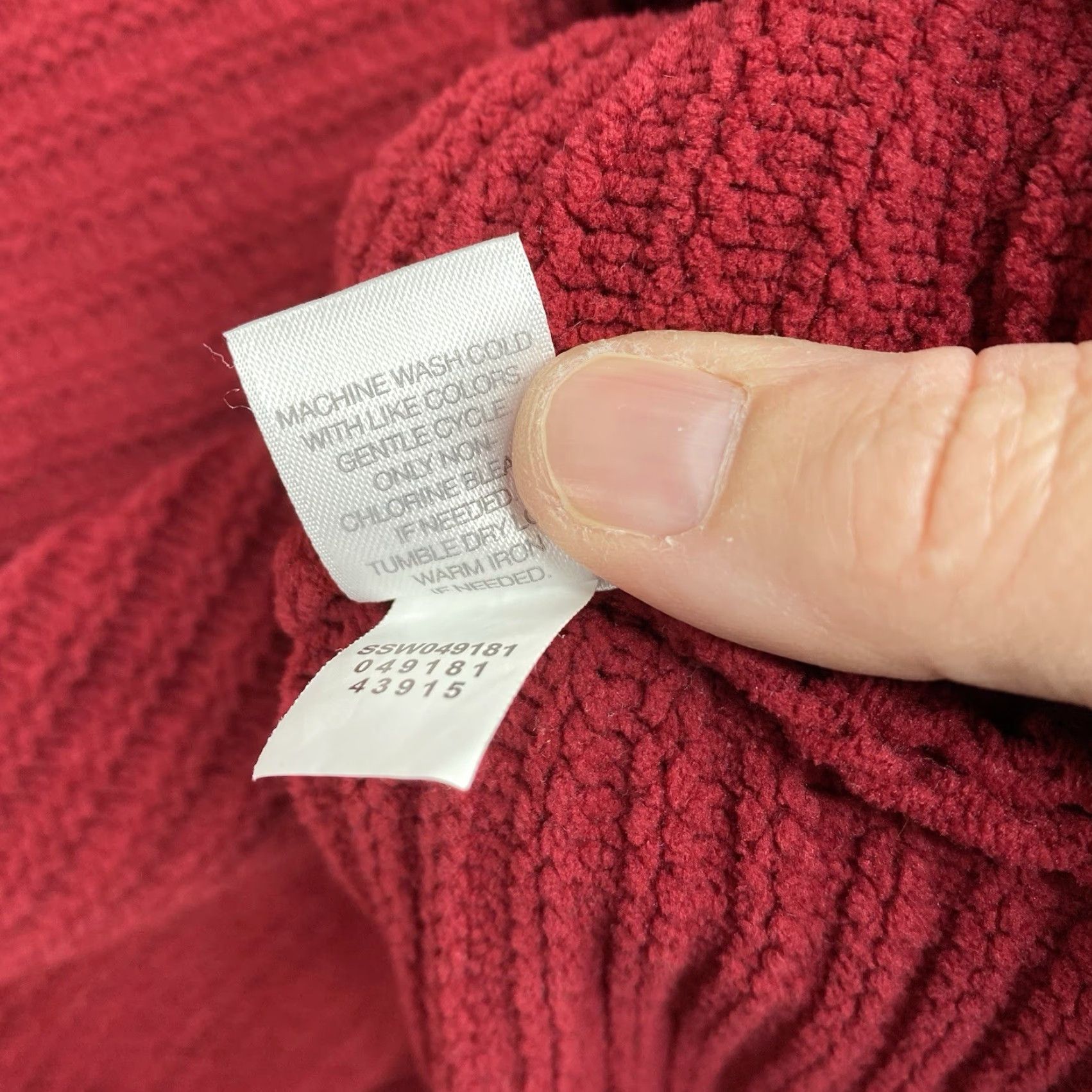 J. Jill J Jill Sweater Womens M Red Chenille Cozy Soft Knit Pullover Long Sleeve Holiday Size M / US 6-8 / IT 42-44 - 4 Thumbnail