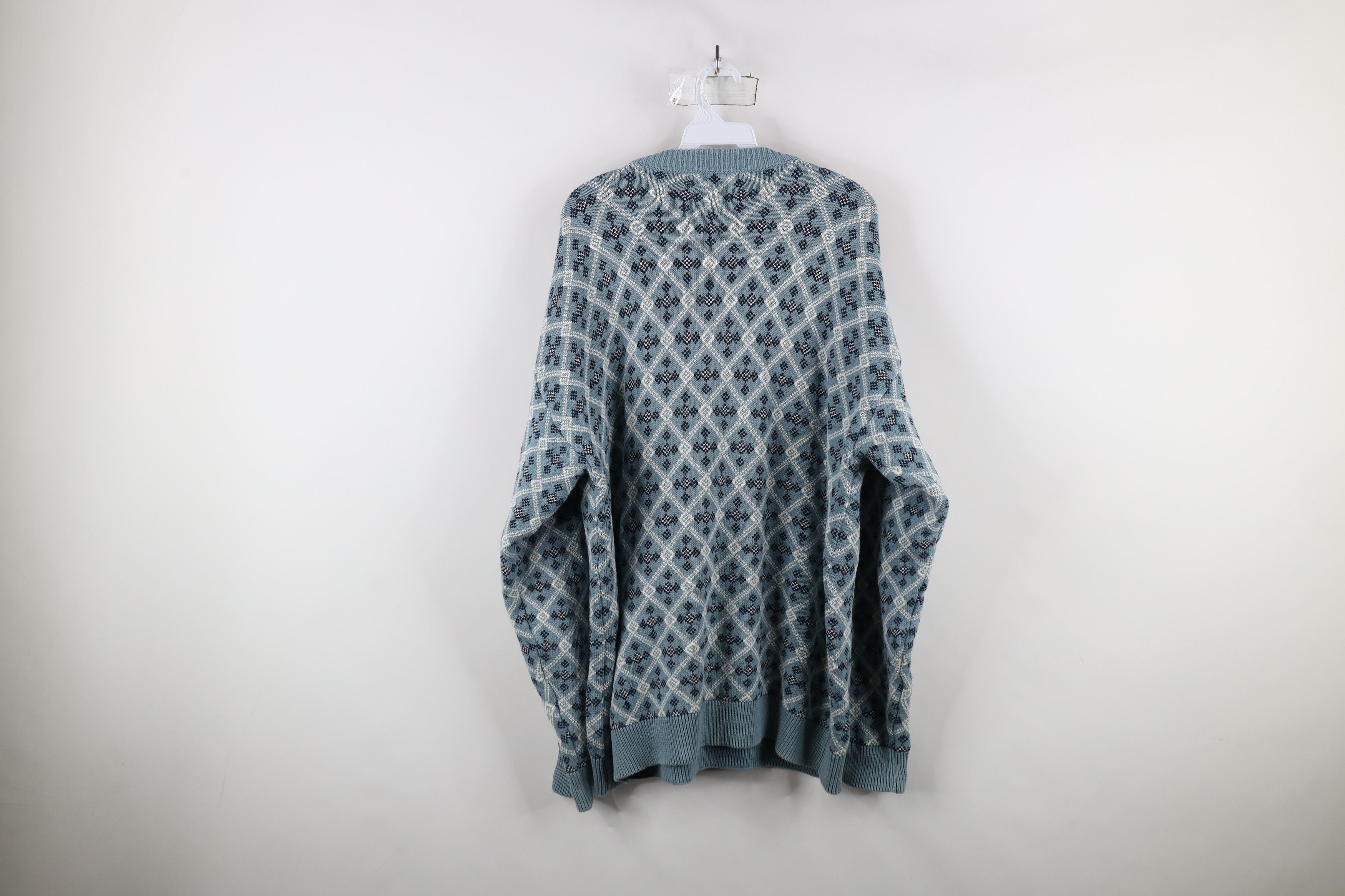 Vintage Vintage 90s US Open Golf Cotton Knit Argyle Diamond Sweater Size US XL / EU 56 / 4 - 7 Thumbnail