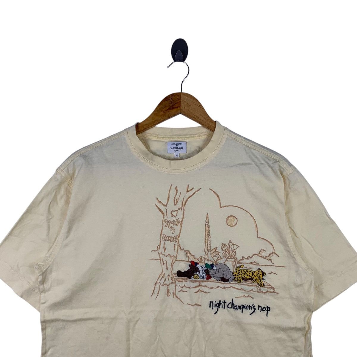 Jean Jean Charles De Castelbajac Sport Casualwear BigLogo T-Shirt Size US M / EU 48-50 / 2 - 3 Thumbnail