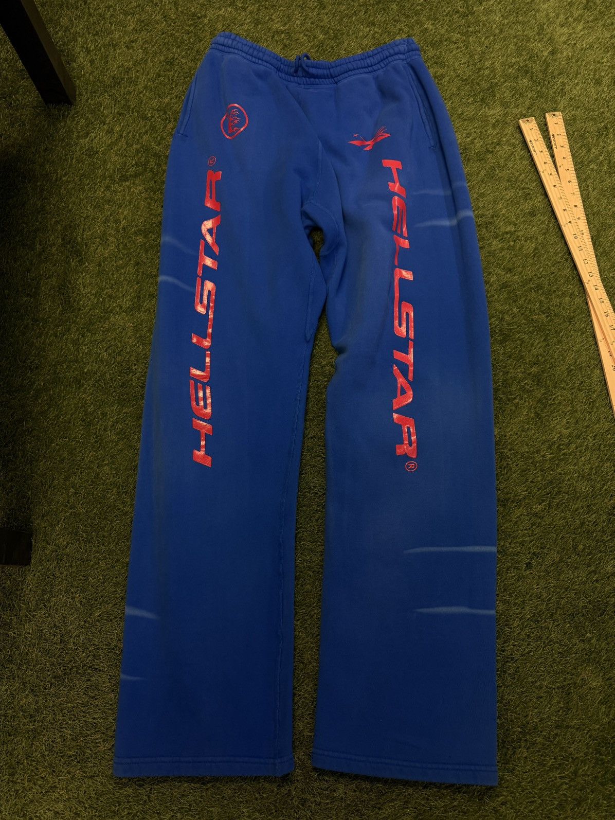 HELLSTAR Hellstar Blue Red Sweatpants Size XXL Brand New Size US 36 / EU 52 - 1 Thumbnail