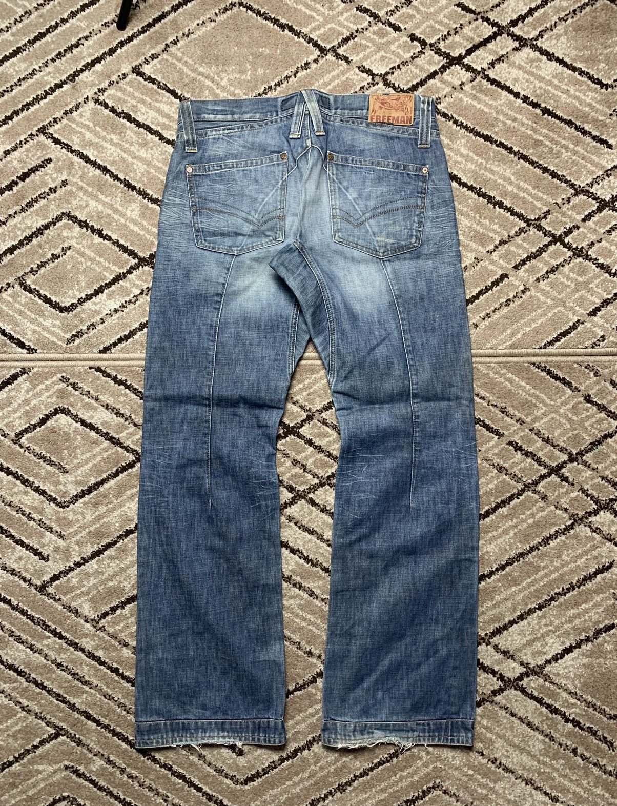 Freeman T. Porter × If Six Was Nine × Japanese Brand Vintage 90's Style Freeman T. porter Distressed Jeans Size US 34 / EU 50 - 2 Thumbnail