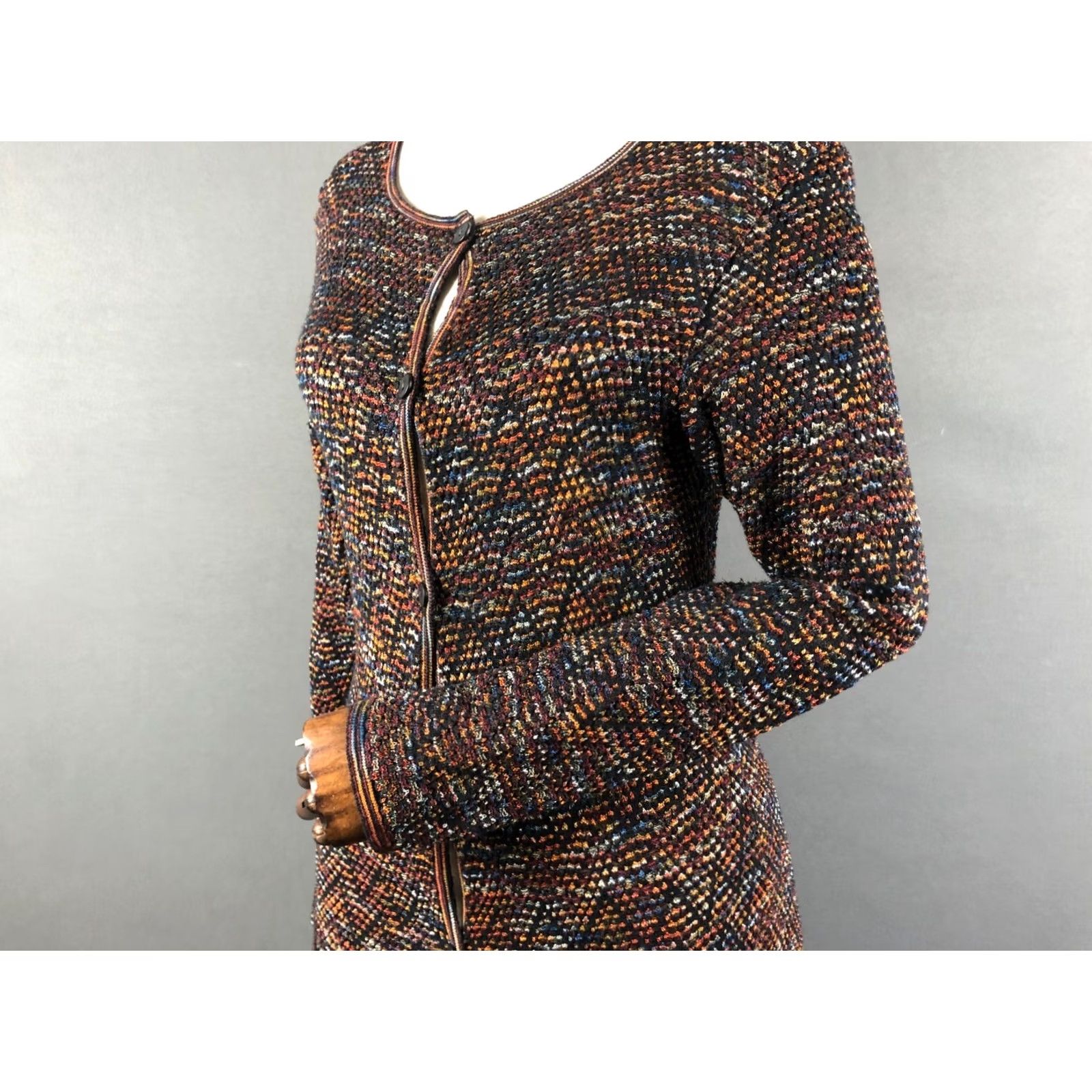 Missoni Missoni Women's Cardigan Multicolor Cotton Blend Size 44 Patterned Size M / US 6-8 / IT 42-44 - 6 Thumbnail