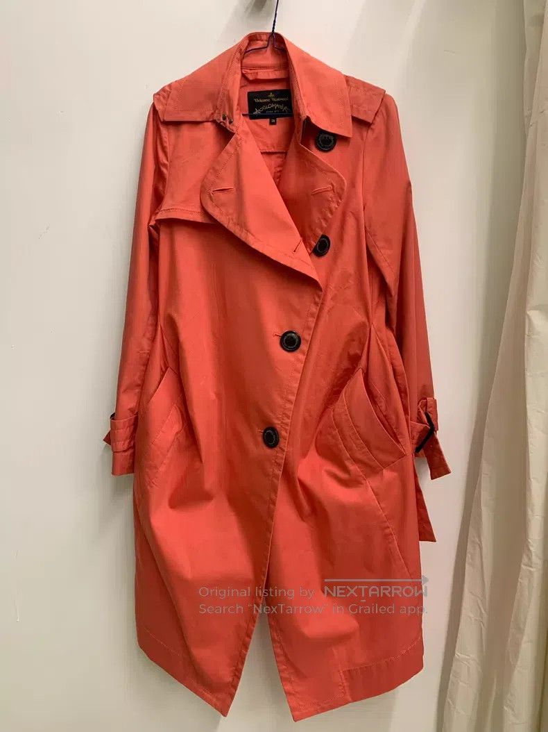 Vivienne Westwood Vivienne Westwood Tangerine Pink Trench Coat Size XS / US 0-2 / IT 36-38 - 5 Thumbnail