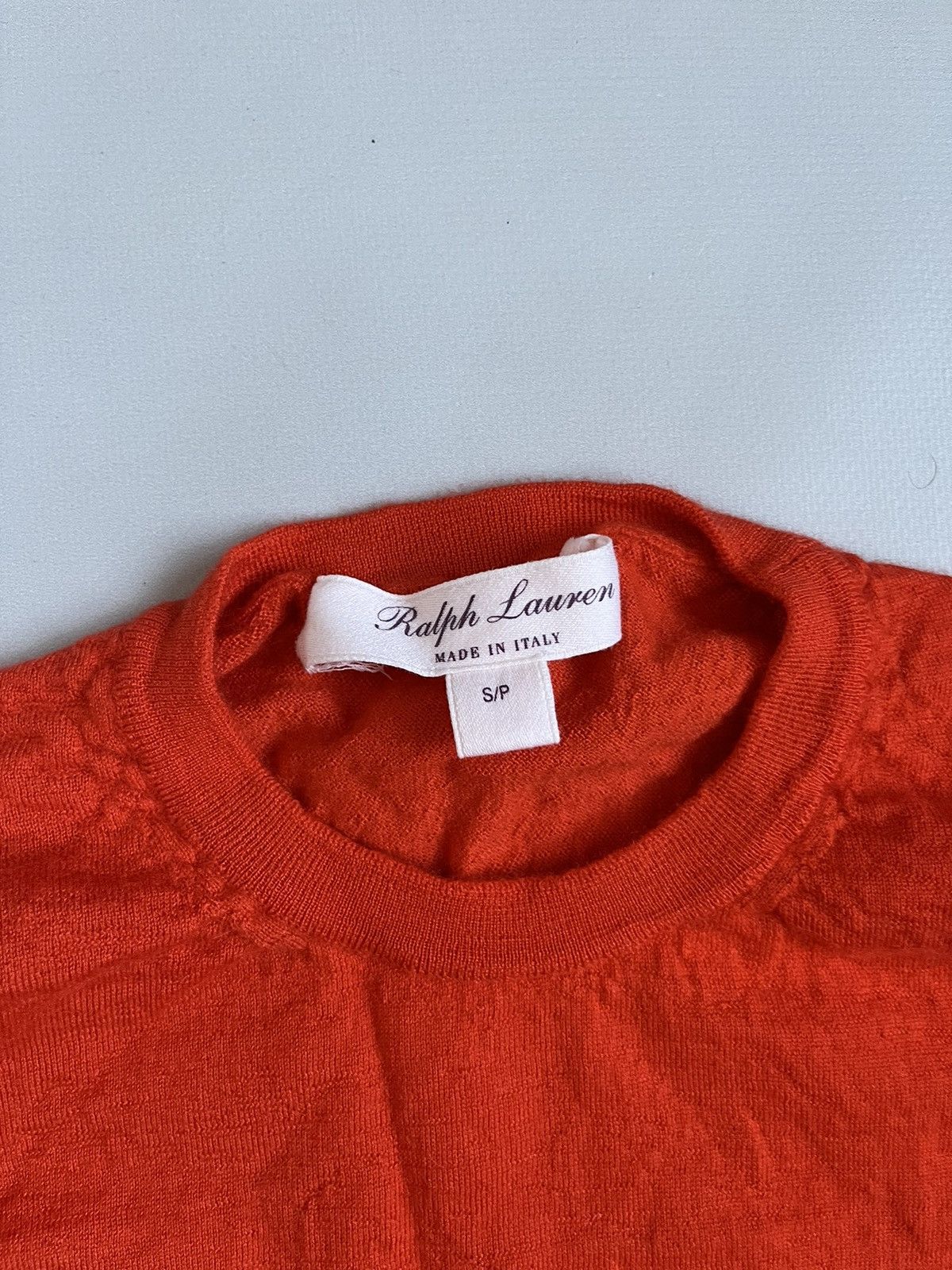 Ralph Lauren Purple Label Ralph Lauren Purple Label Women Orange Cashmere Knit Sweater Size S / US 4 / IT 40 - 2 Thumbnail