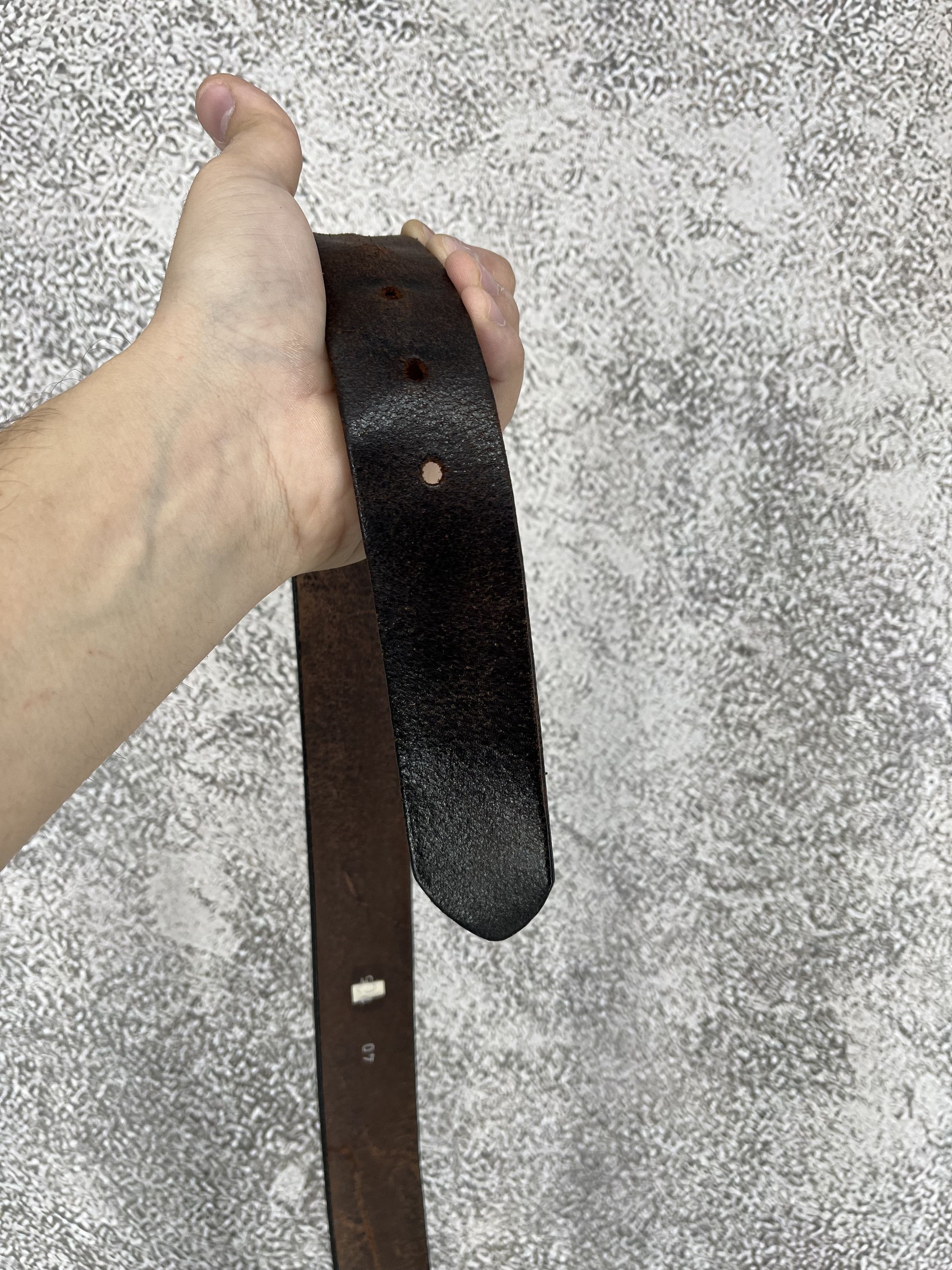 Diesel Vintage Y2K Diesel Belt Leather Metal Logo Japanese Size ONE SIZE - 8 Thumbnail