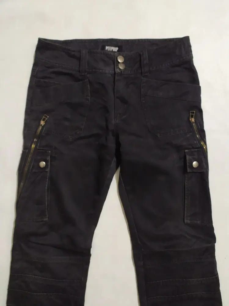 Japanese Brand PEEPUP Bondage Punk Zipper Style Split Pocket Pants Size US 29 - 2 Thumbnail