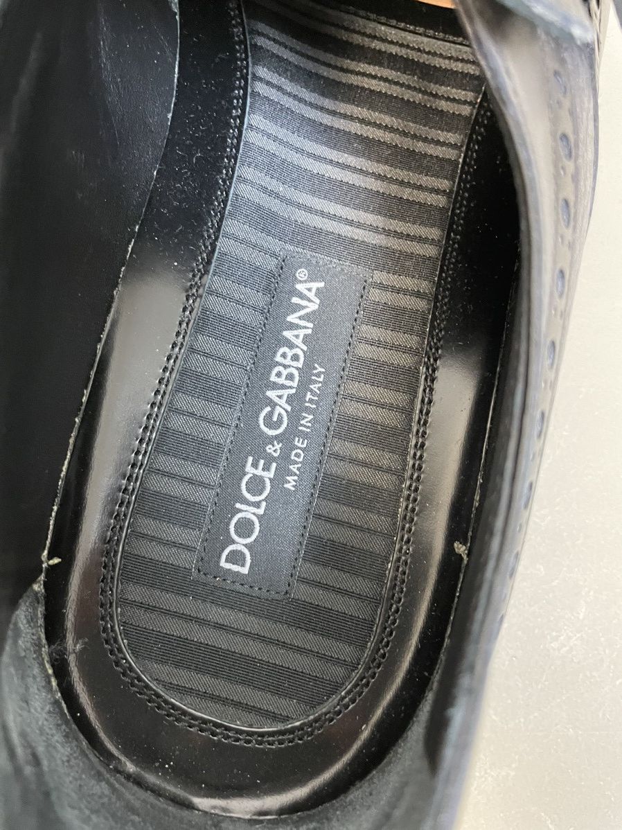 Dolce & Gabbana Belted Camp Pebble Wingtip Loafer Size US 11 / EU 44 - 5 Thumbnail