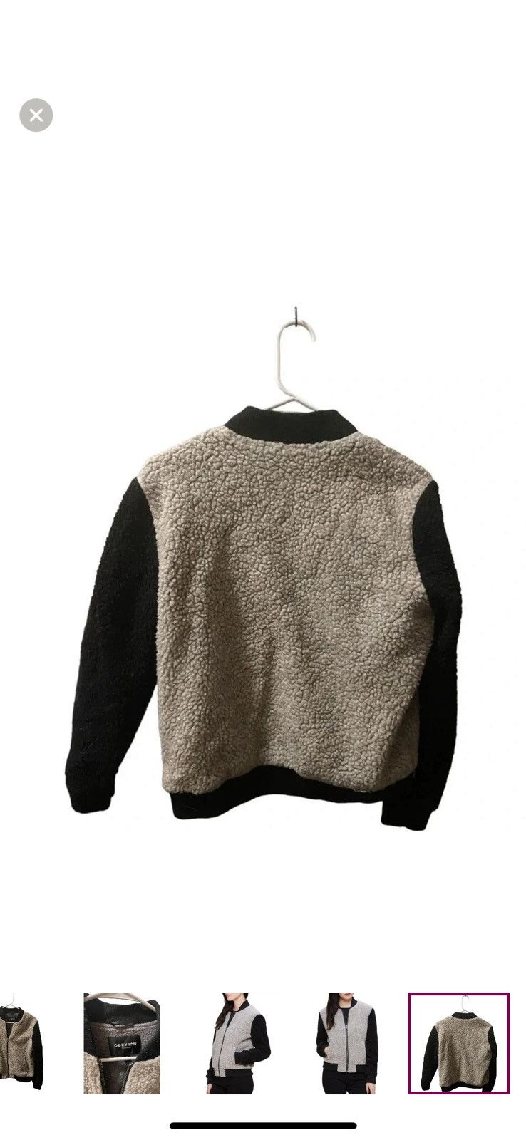 Obey Obey Sherpa/fleece bomber Size S / US 4 / IT 40 - 5 Thumbnail
