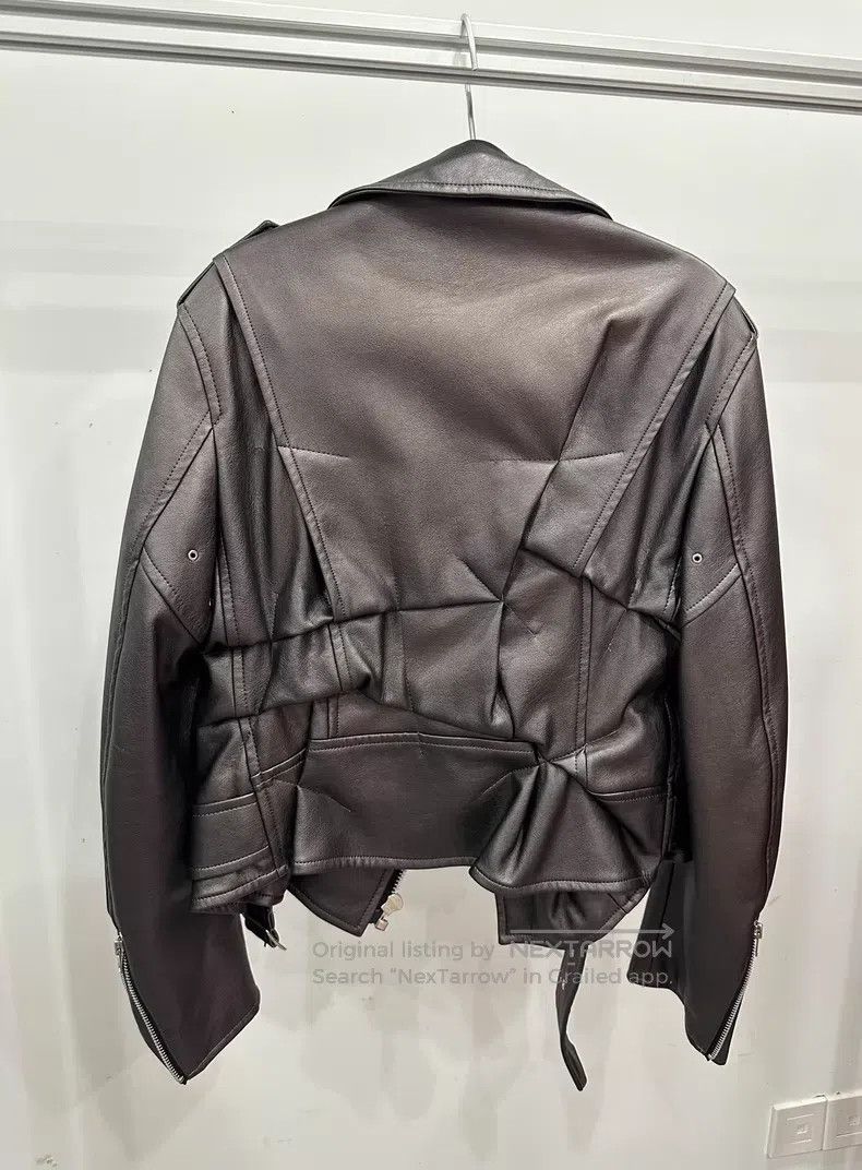 Comme des Garcons Comme des Garcons Antique Copper Wrinkle Leather Jacket Size XS / US 0-2 / IT 36-38 - 2 Thumbnail