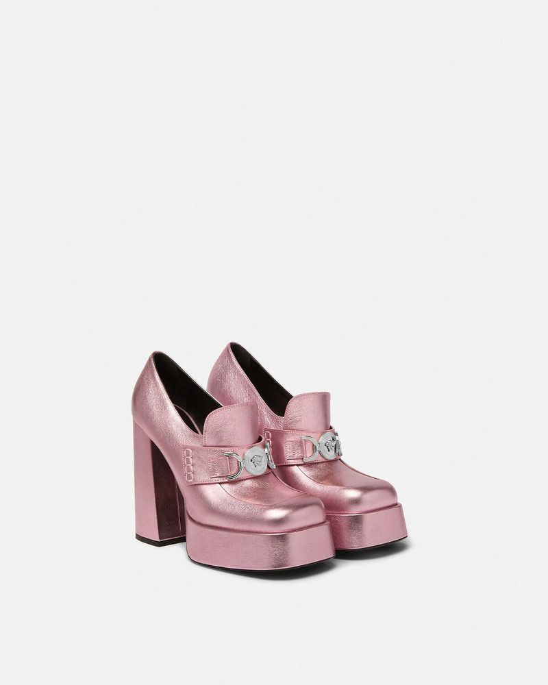 Versace o1y0226 Chunky Loafers in Pink Size US 8 / IT 38 - 2 Thumbnail
