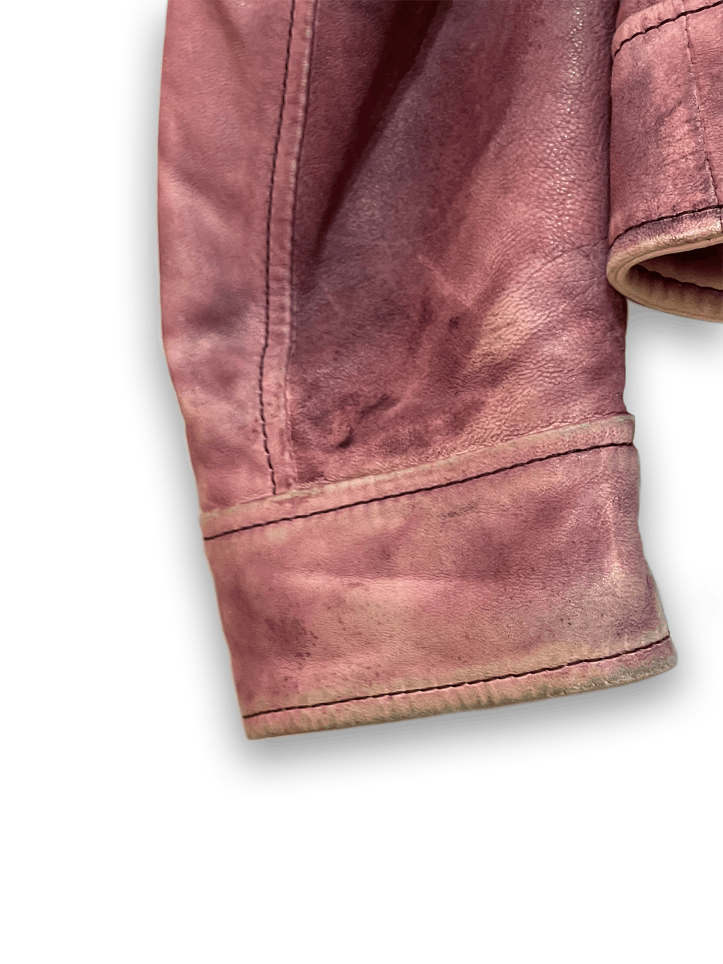 Hugo Boss HUGO BOSS Leather Pink Wash Biker Size US M / EU 48-50 / 2 - 7 Thumbnail