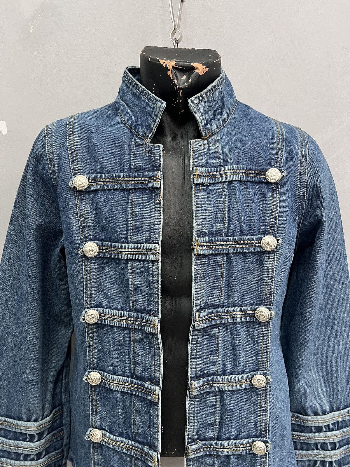 Japanese Brand Denim buttons hype hysteric glamour style denim jacket y2k Size US M / EU 48-50 / 2 - 2 Thumbnail