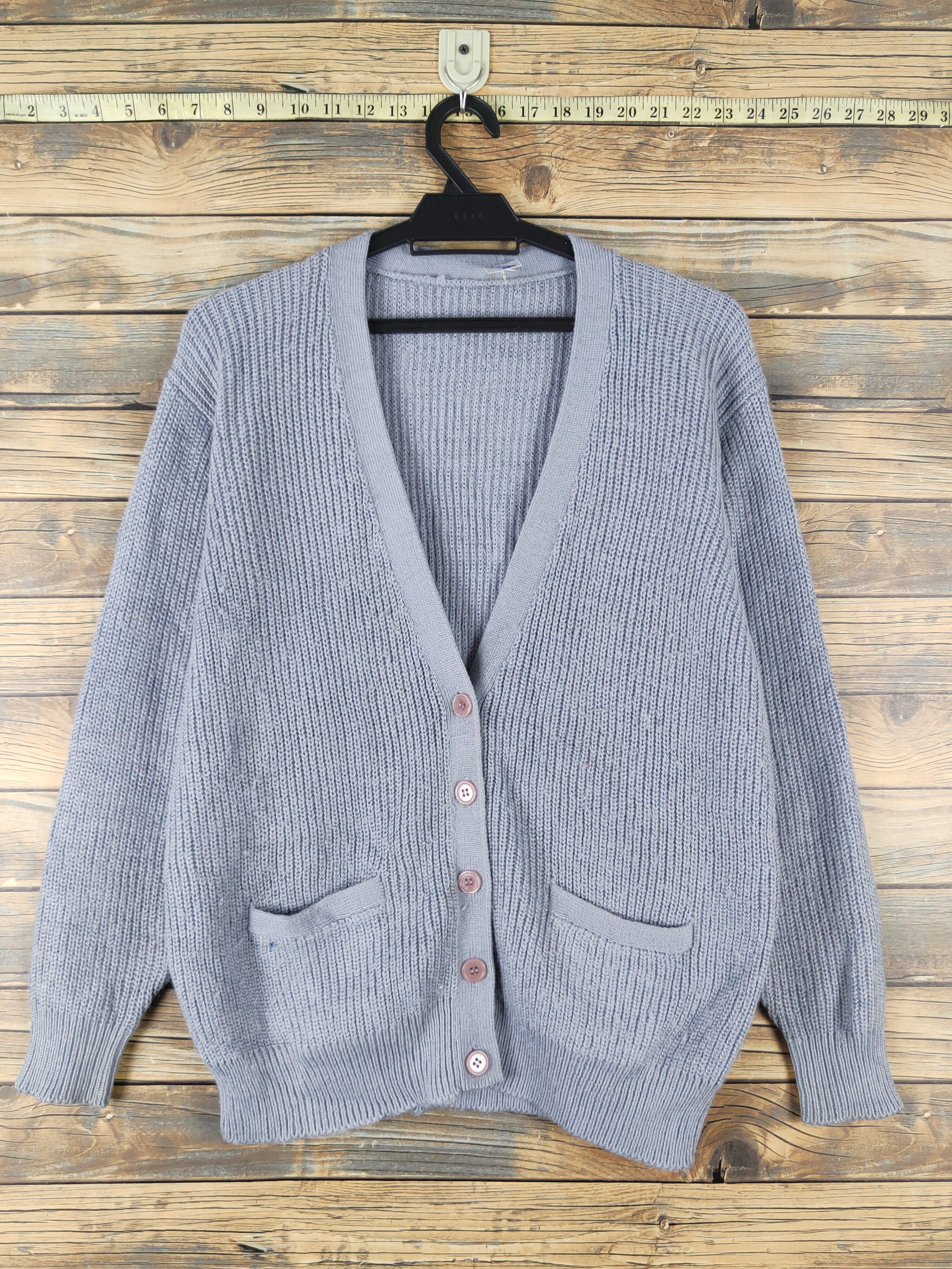 Homespun Knitwear Japanese Brand Blue Knitwear Cardigan #W1648 Size M / US 6-8 / IT 42-44 - 1 Thumbnail