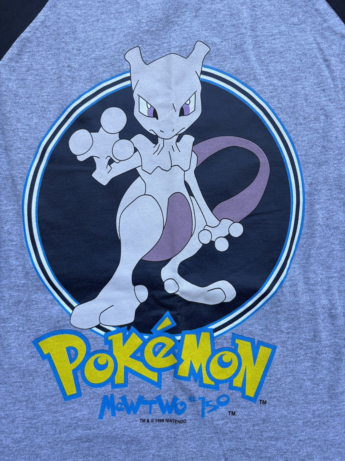 Pokemon Vintage 1999 Pokèmon “#150” MewTwo 3/4 Sleeve Shirt Size M Size US M / EU 48-50 / 2 - 4 Thumbnail