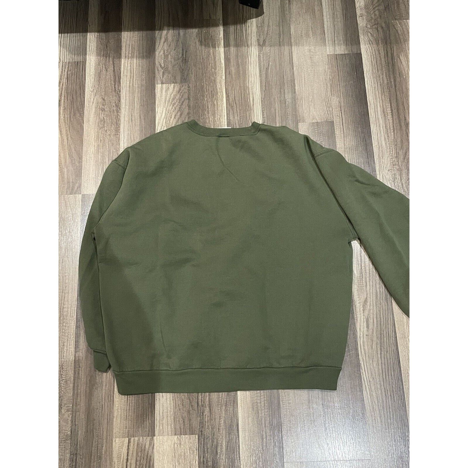 Jerzees Jerseys Premium Fit Olive Green 2XL Crewneck Mid Weight Size US XXL / EU 58 / 5 - 3 Thumbnail