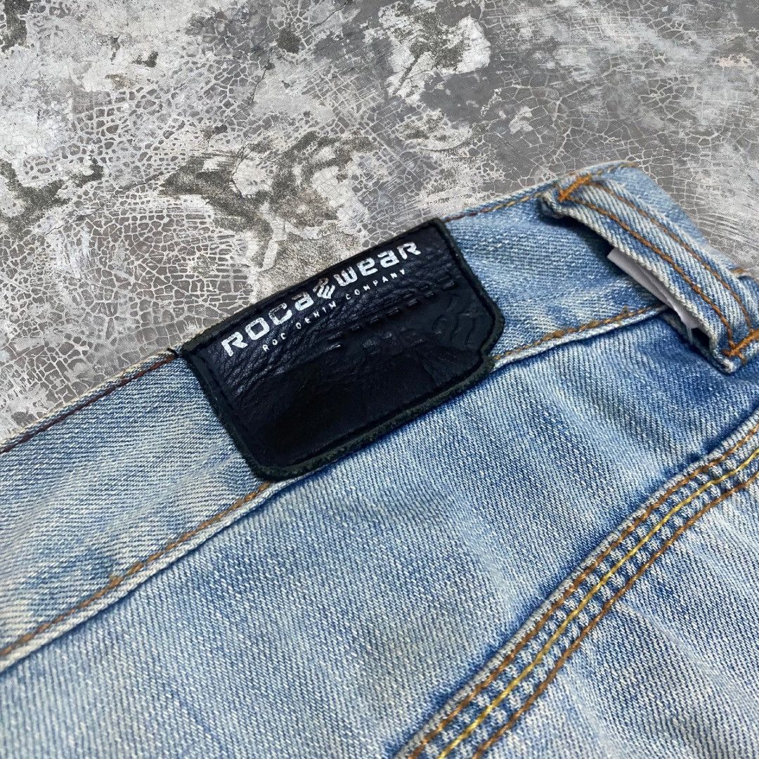 JNCO 2000s Studded Rocawear JNCO Jeans Styled y2k Baggy Jeans Size US 36 / EU 52 - 3 Thumbnail