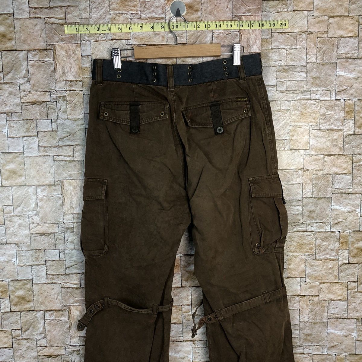Japanese Brand O.N.G Jeans utility tactical Cargo Multipocket Pants #A355 Size US 31 - 16 Thumbnail