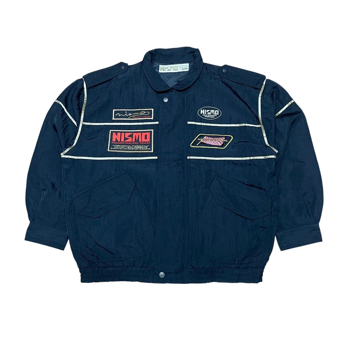Sports Specialties Vintage Nizmo Nissan Racing Team Big Logo Bomber Jacket Size US L / EU 52-54 / 3 - 1 Thumbnail