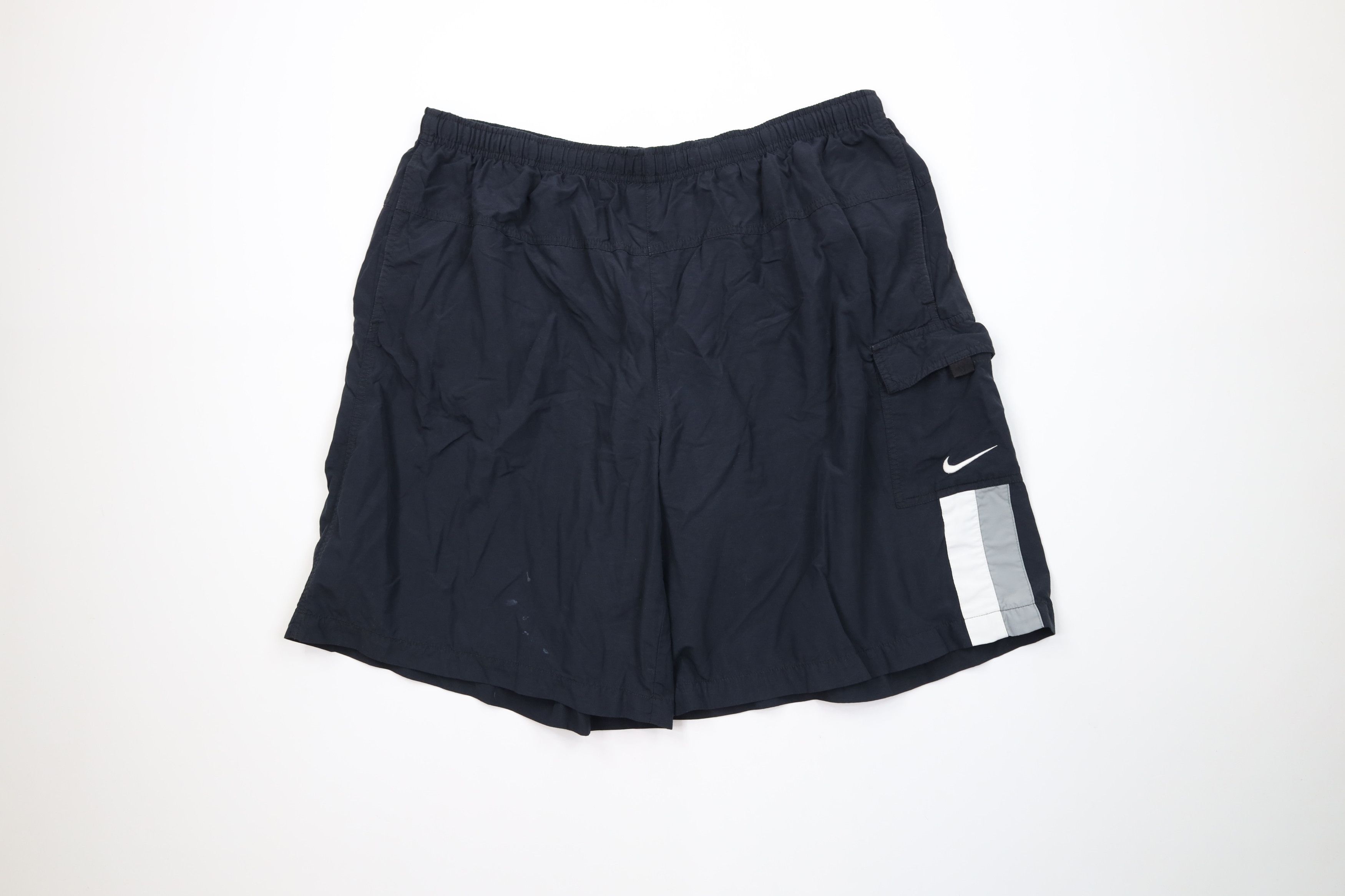 Nike Vintage 90s Y2K Nike Scott Mini Swoosh Lined Cargo Shorts Size US 38 / EU 54 - 1 Thumbnail