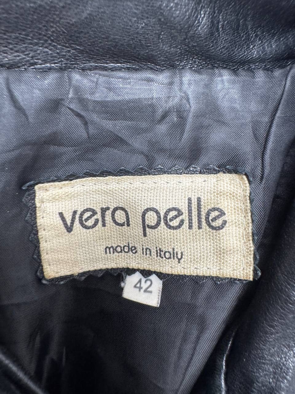 Vera Pelle Vera Pelle Italy Vintage Black Leather Biker Jacket Size S / US 4 / IT 40 - 3 Thumbnail