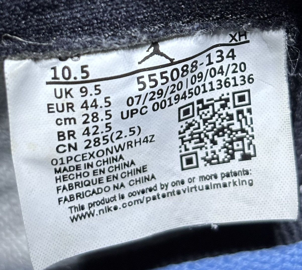 Jordan Brand Jordan 1 Retro High OG University Blue 2021 Size 10.5 Size US 10.5 / EU 43-44 - 7 Thumbnail