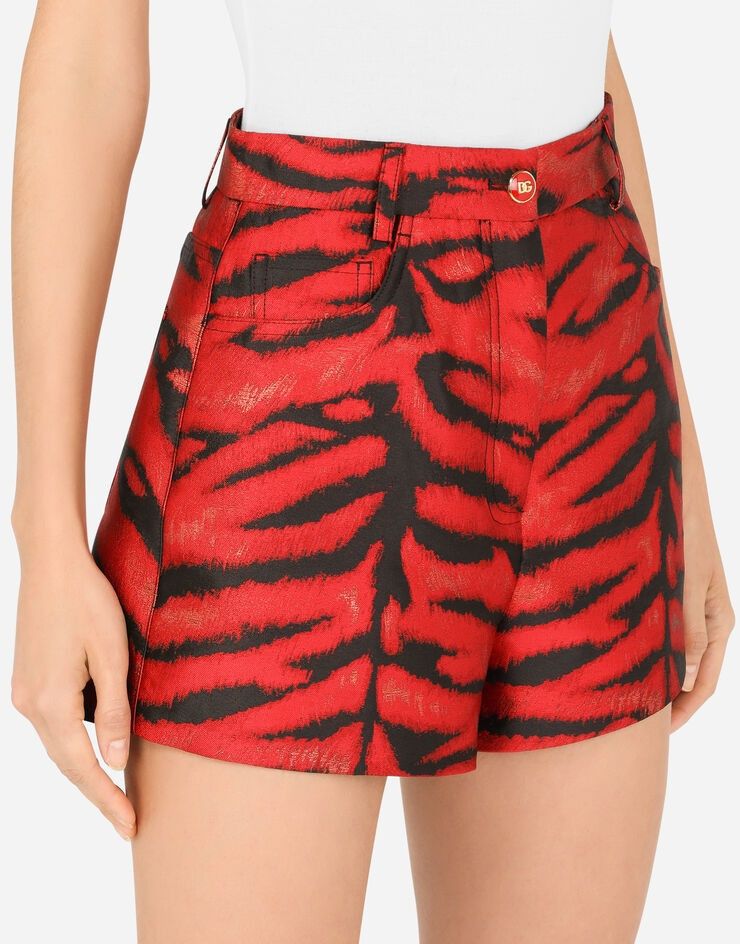Dolce & Gabbana o1y0925 Short in Red/Black Size 26" / US 2 / IT 38 - 2 Thumbnail
