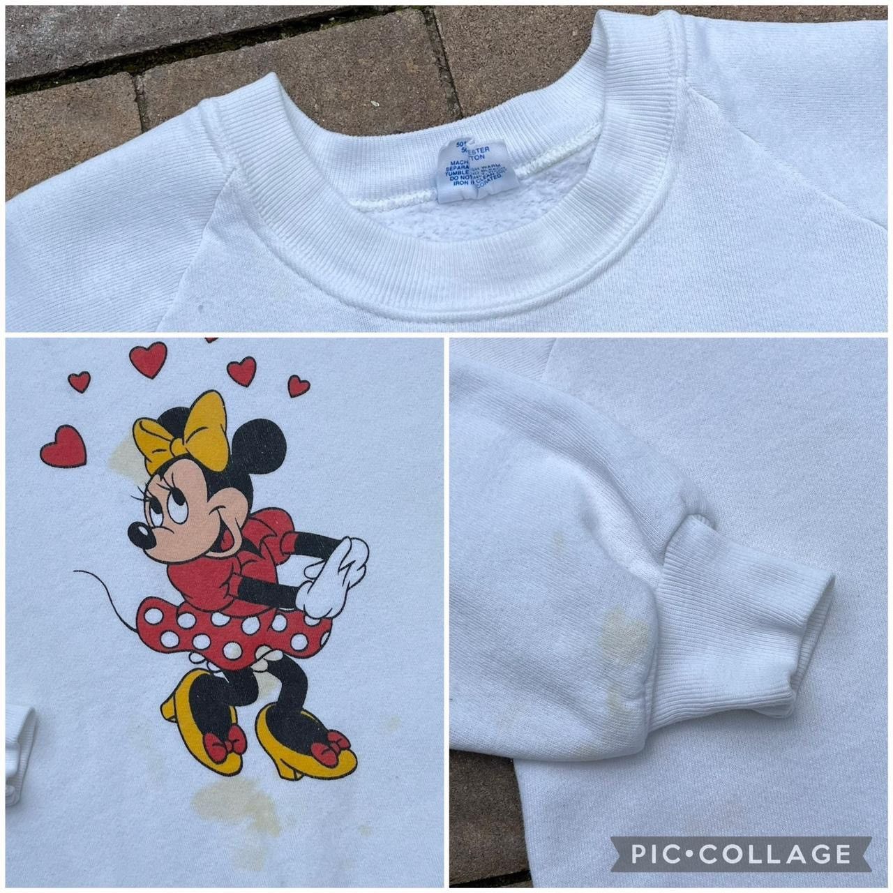 Disney × Mickey Mouse × Vintage Vintage Disney Minnie Mouse Cartoon Crewneck Sweatshirt Size US XL / EU 56 / 4 - 3 Thumbnail